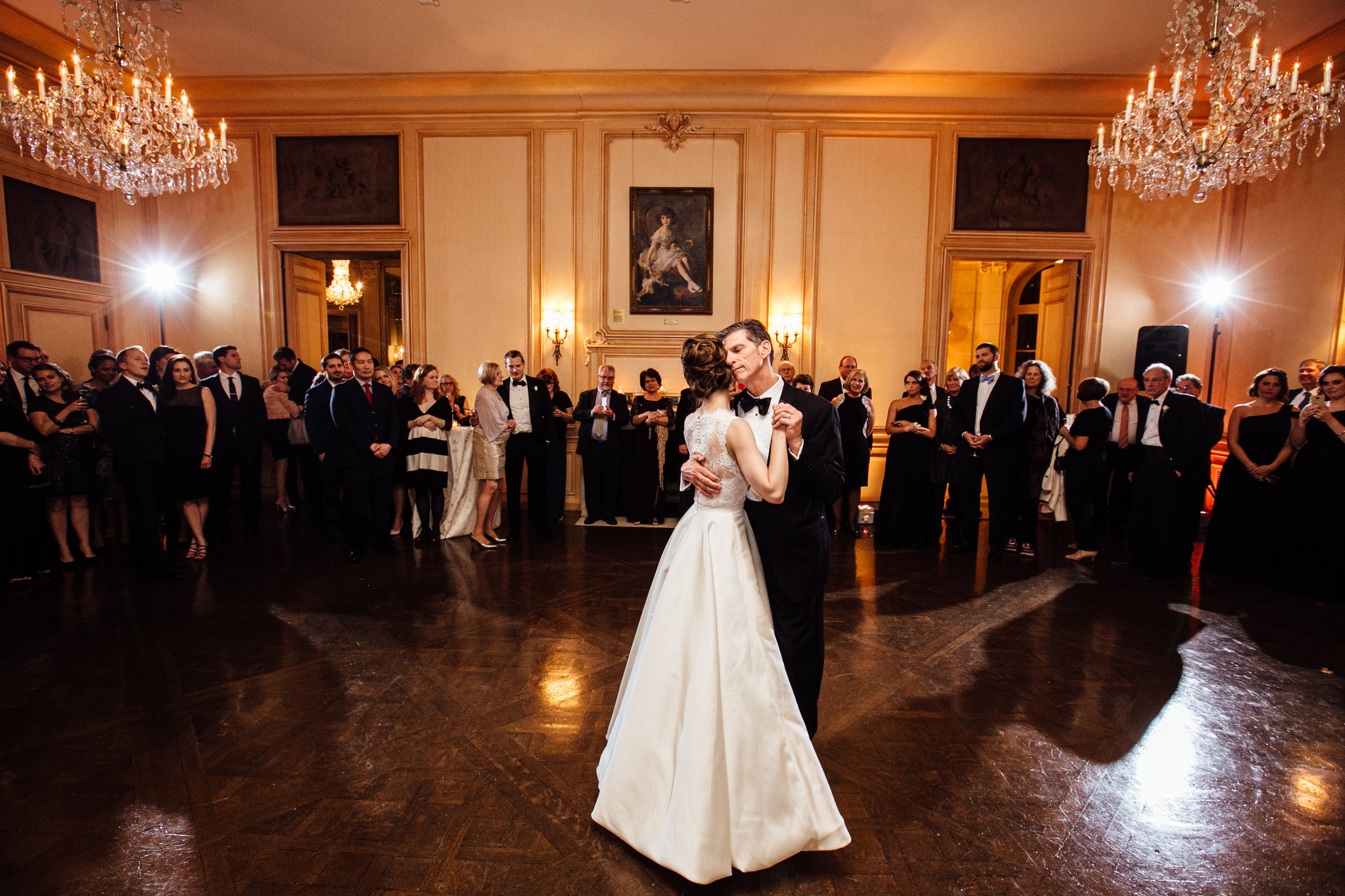 Bride dancing with her father at Meridian House in DC - Maria Vicencio Photography Weddings