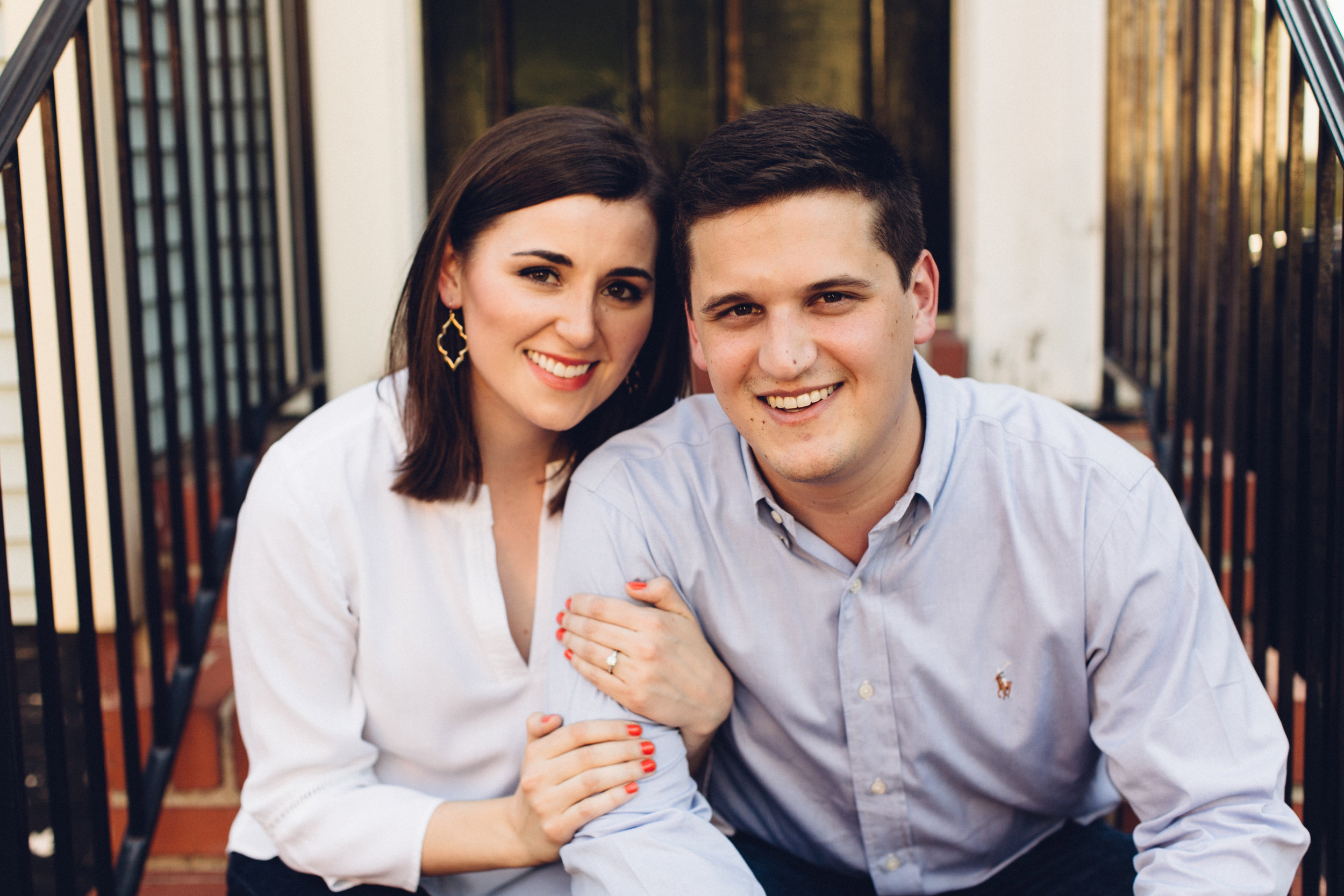 Old Town Alexandria Engagement Photo by Maria Vicencio Photography