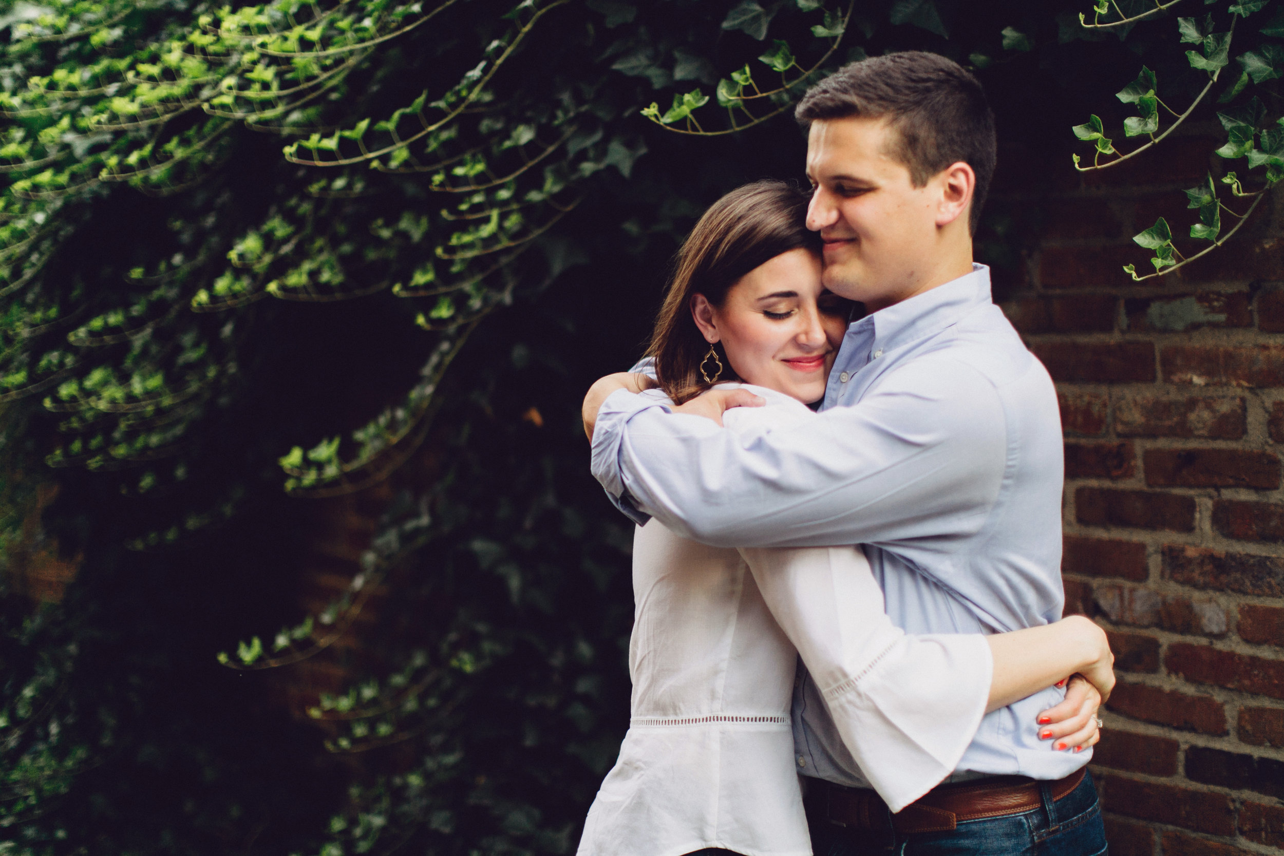 Old Town Alexandria Engagement Photo by Maria Vicencio Photography