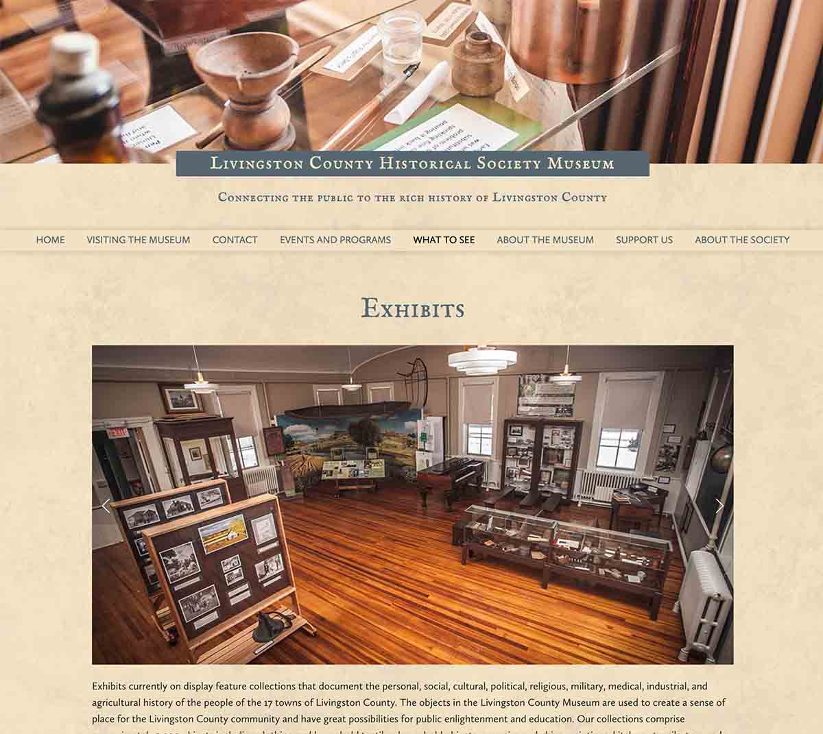 Livingston County Historical Society Website