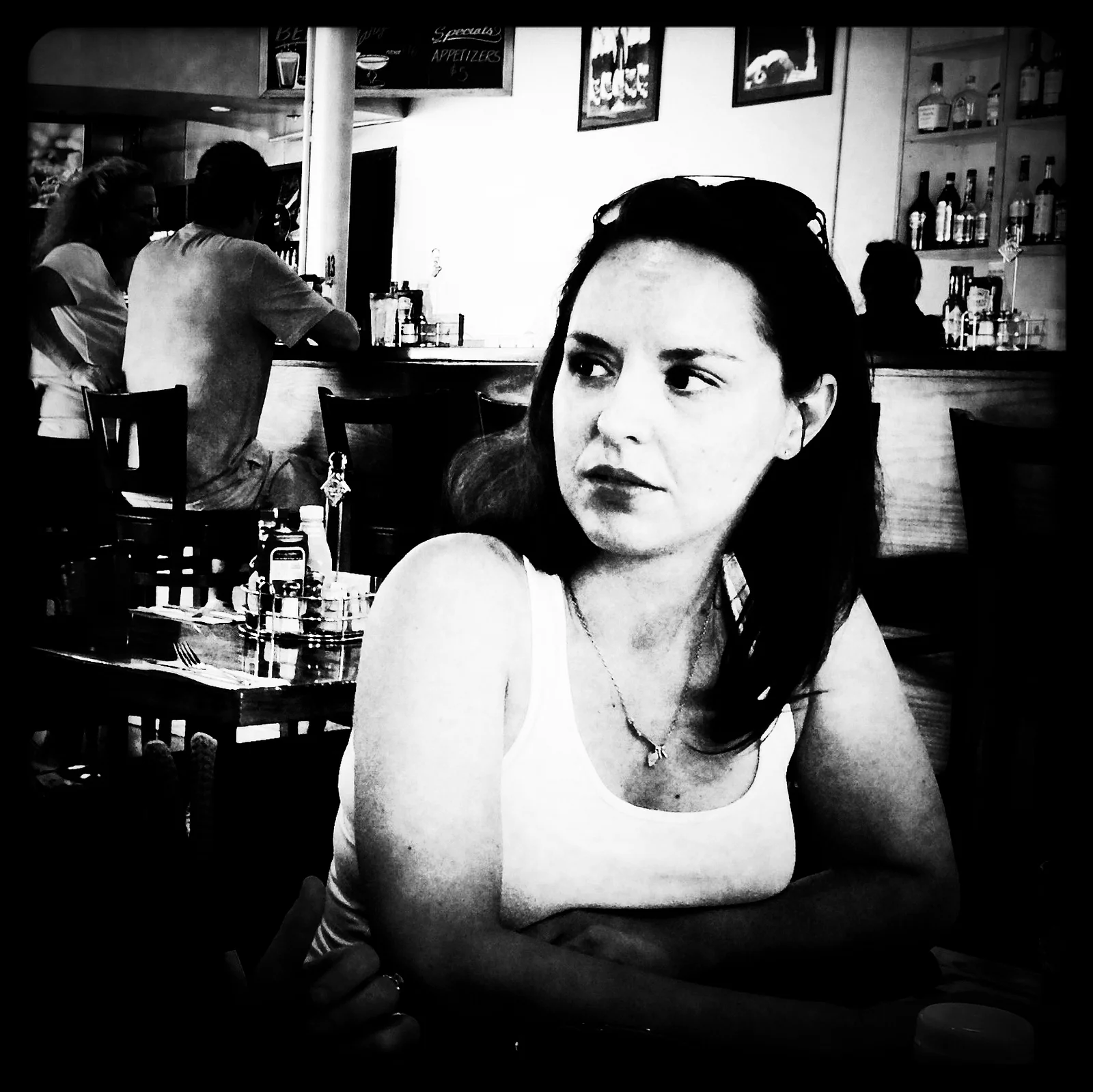 Susan at breakfast in San Jose.