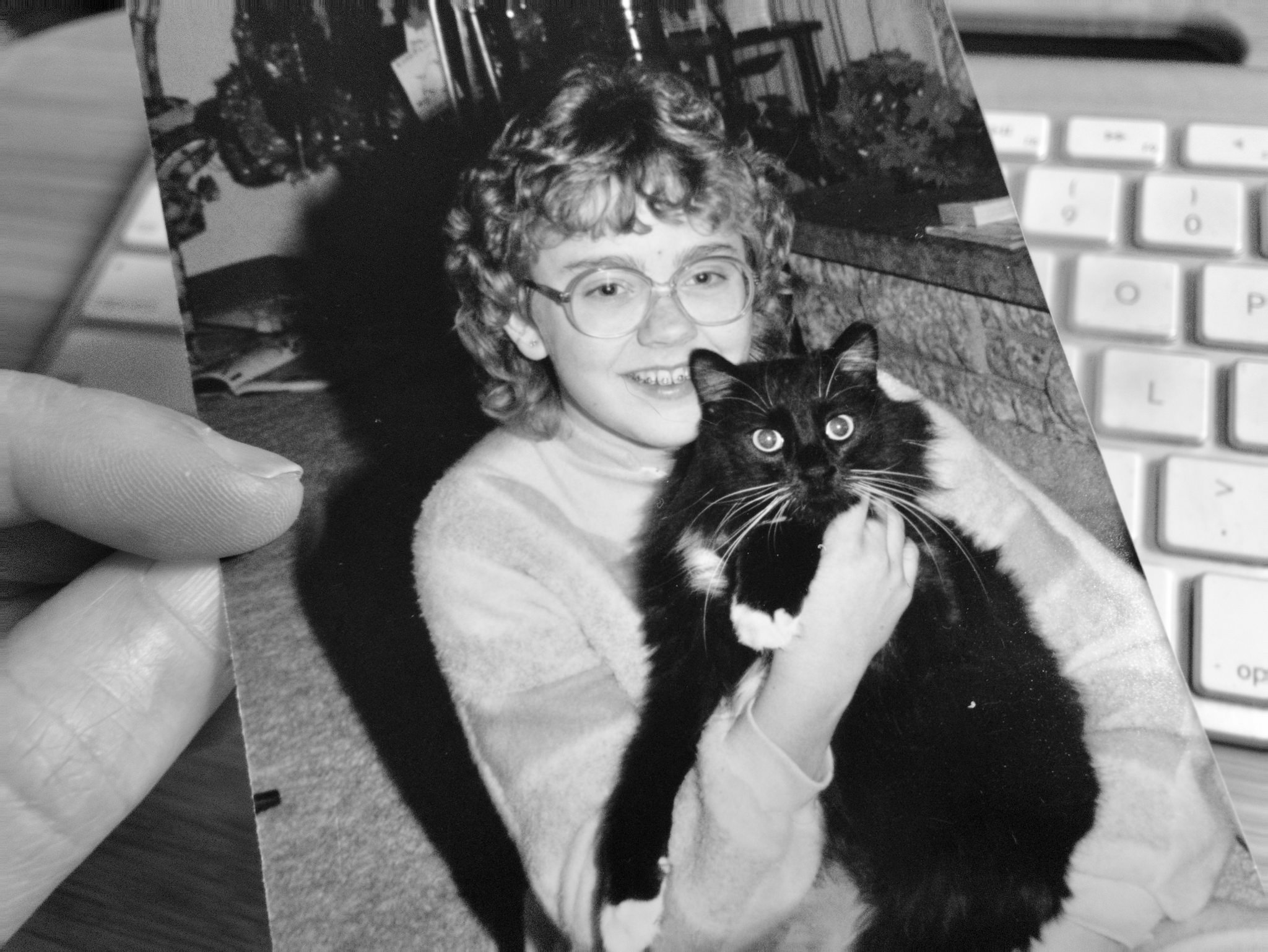 me and my first cat, Pepper