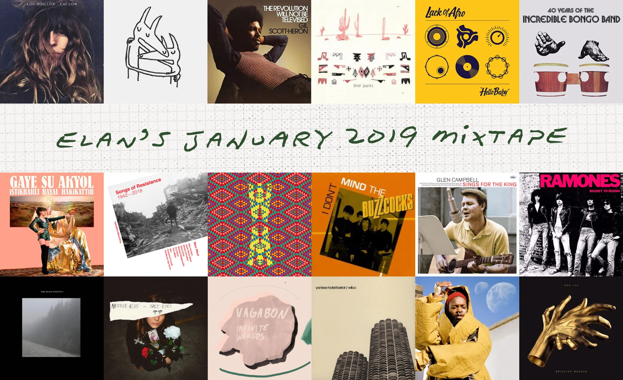 Elan’s December 2018 Mixtape album covers