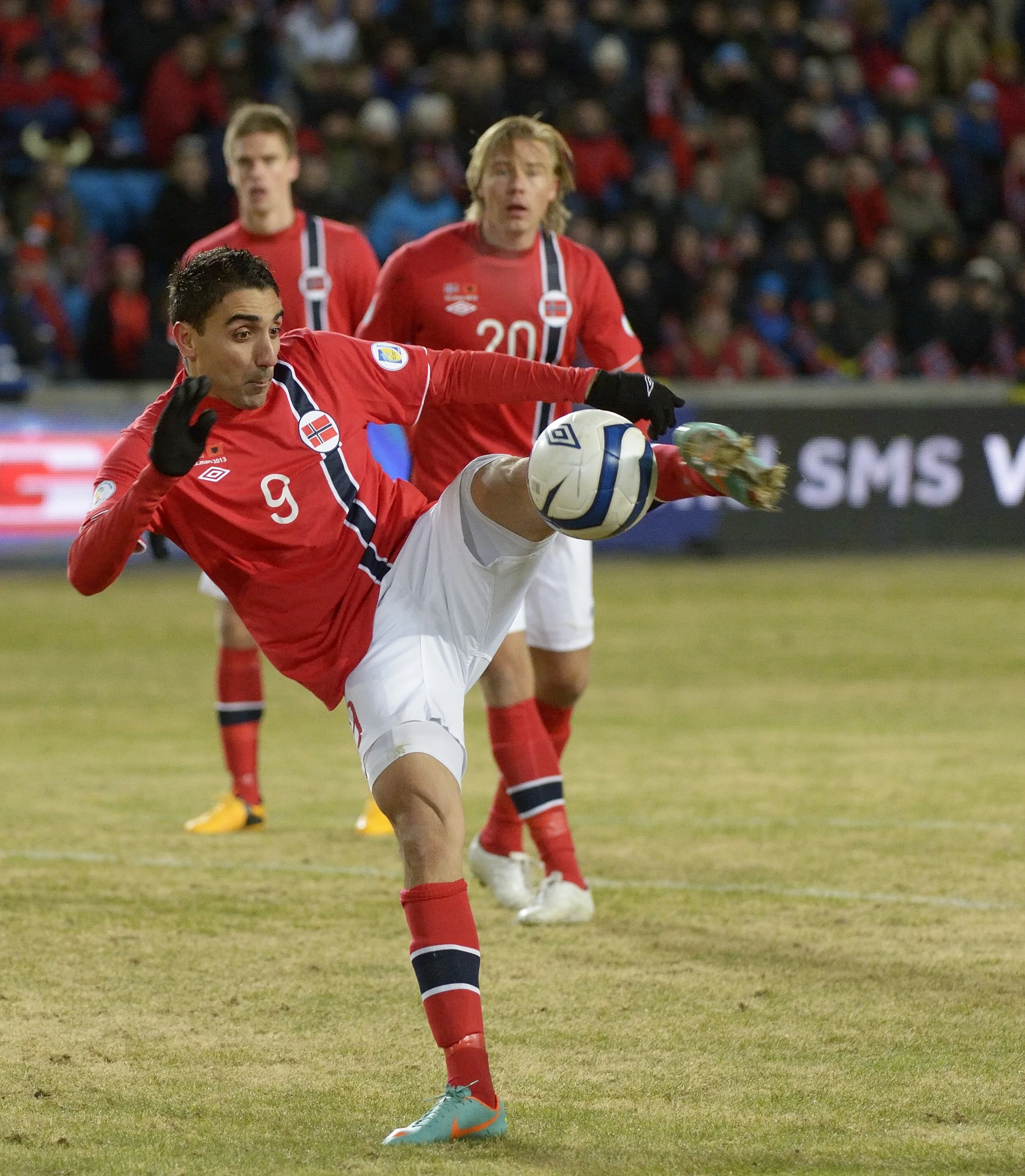 Gress fra Ullevål stadion under Norge-Albania