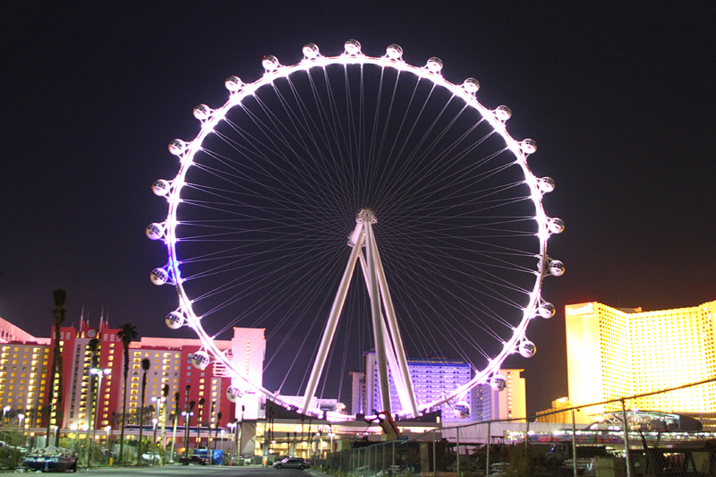 “Shining bright on the Las Vegas Strip, the 550-foot-tall High Roller is the world's largest observation wheel.”