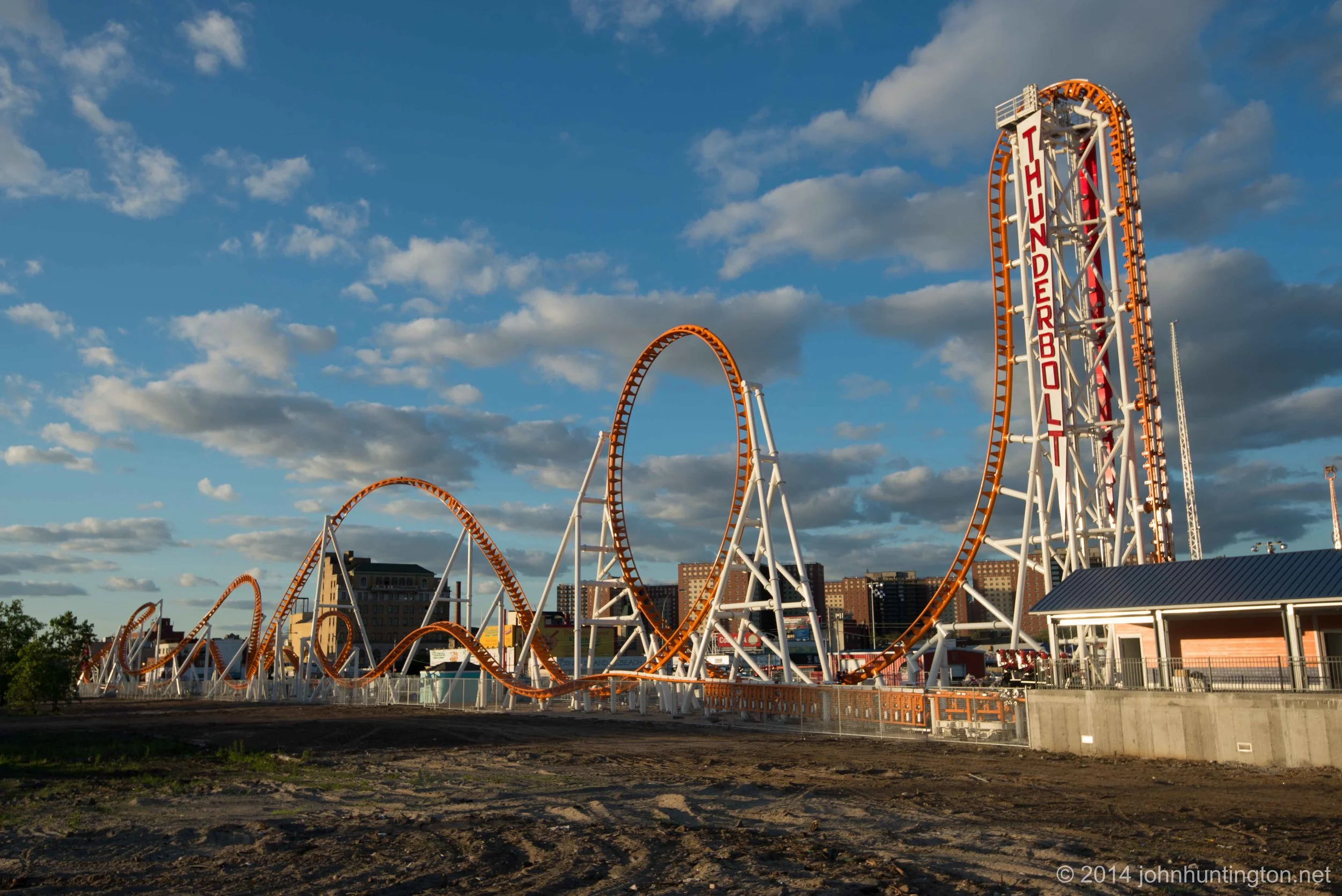 Thunderbolt Ride Before and After Photos of Zamperla's New Thunderbolt Roller Coaster at ...
