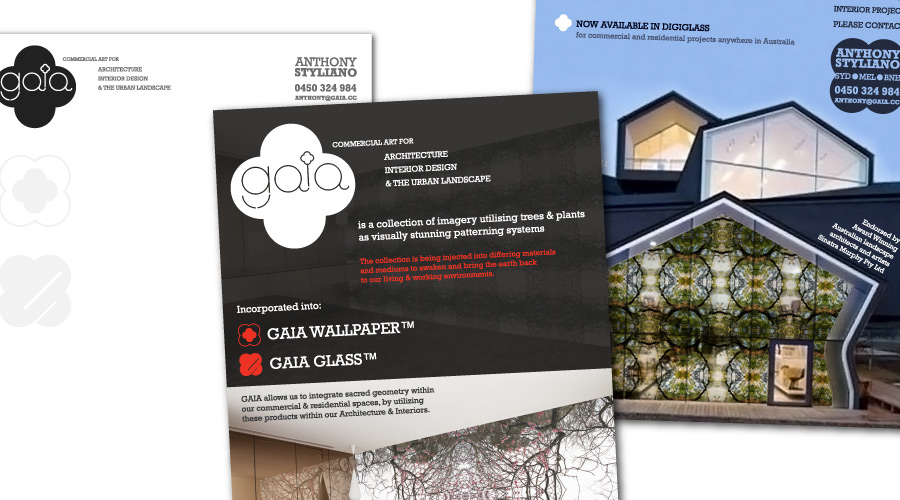  GAIA - Collaterals Created: Identity, Graphic Design, Illustration, Business Cards, Brochures, Magazine Advertisements, Letterheads, Website, Email Signature 