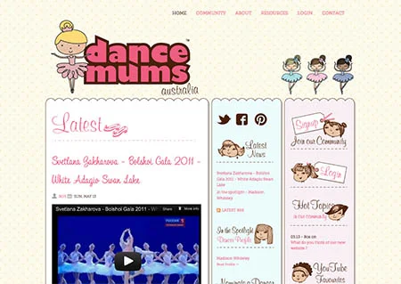 Dance Mums Australia Website Launch