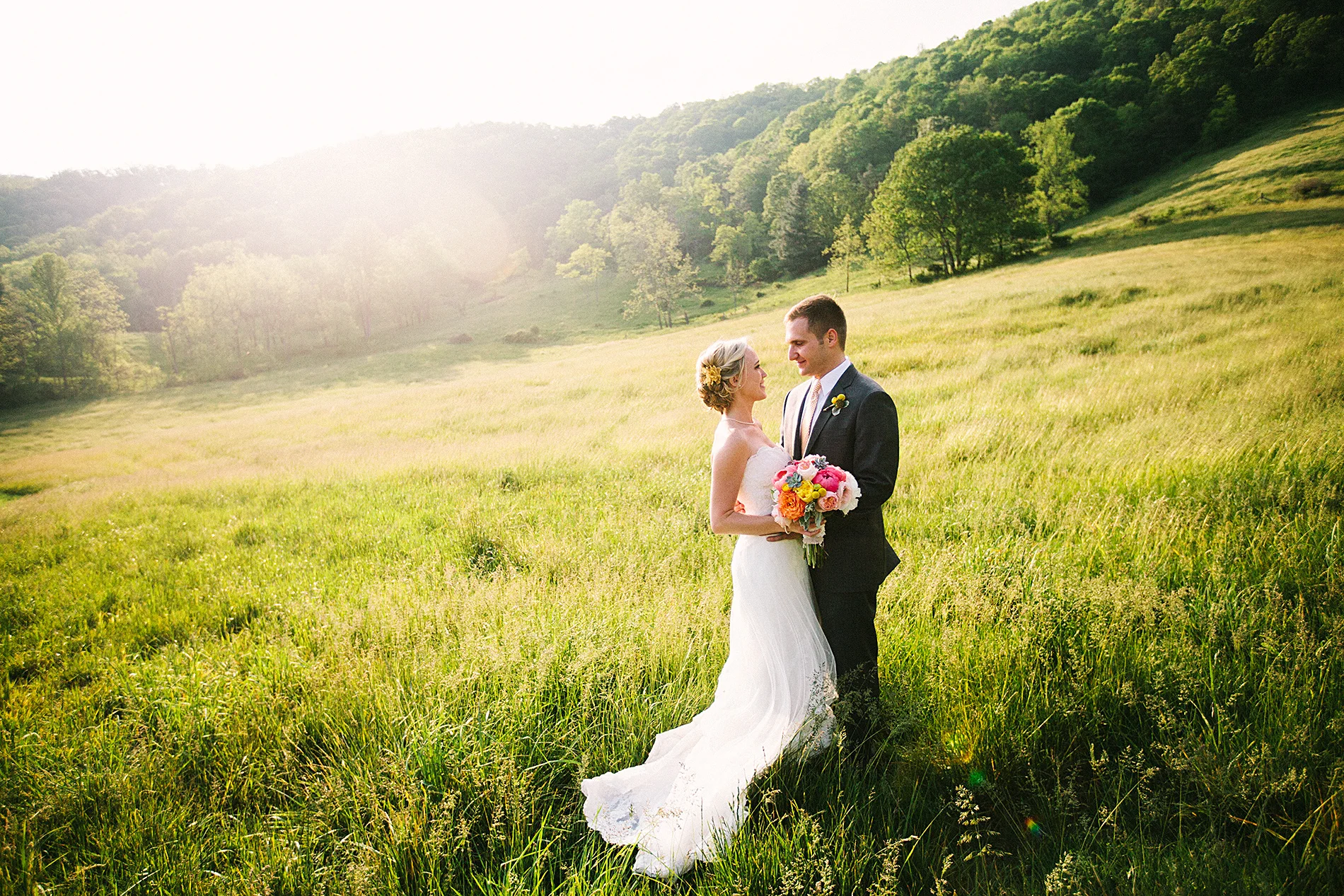 A spring wedding at Claxton Farm