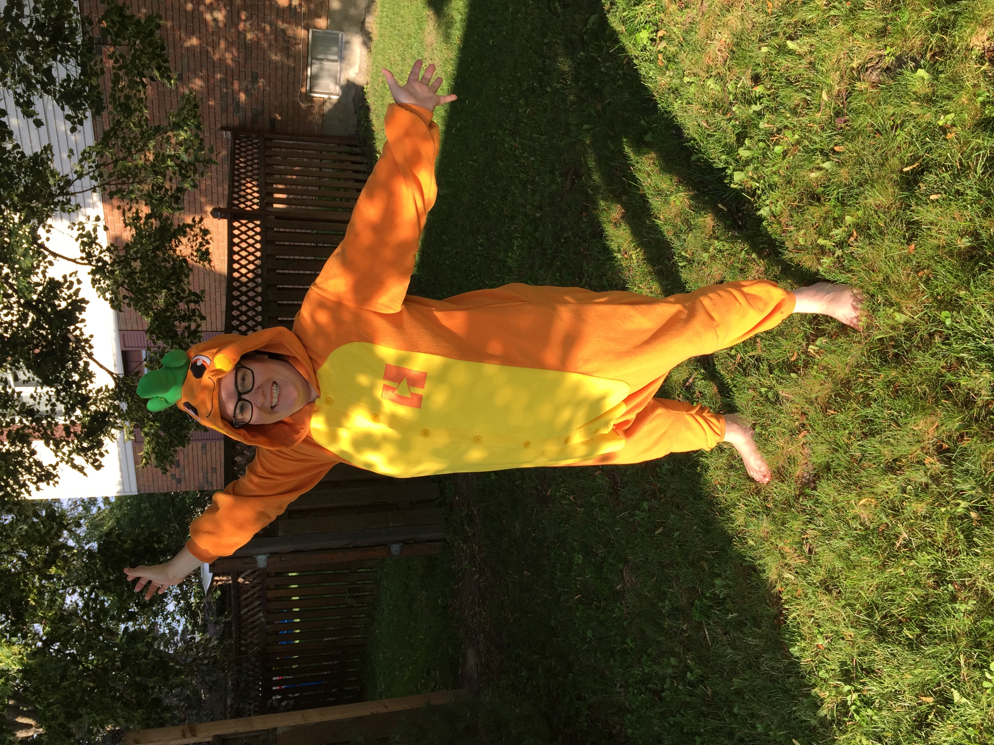 The carrot onesie :)