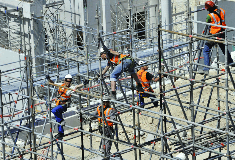 Saudi construction workers