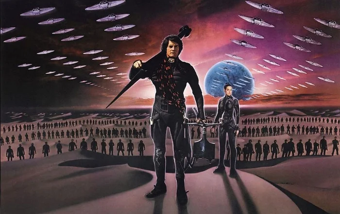 David Lynch's unjustly maligned (and actually quite good) 1984 adaption of Dune .