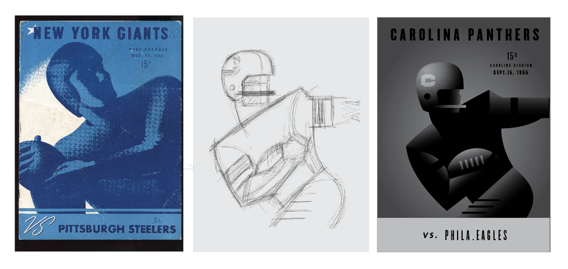 Research, sketch, vector build