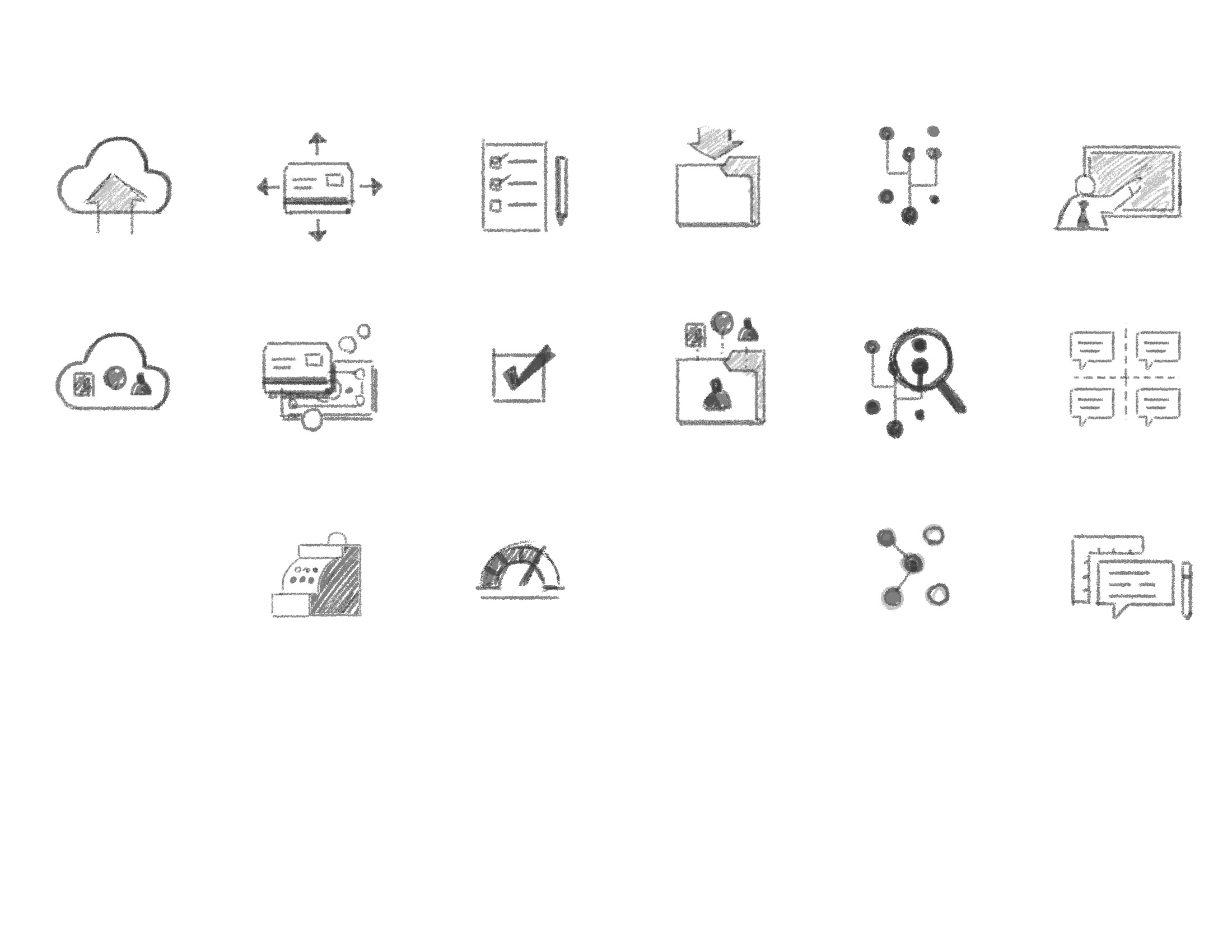 Early icon sketches