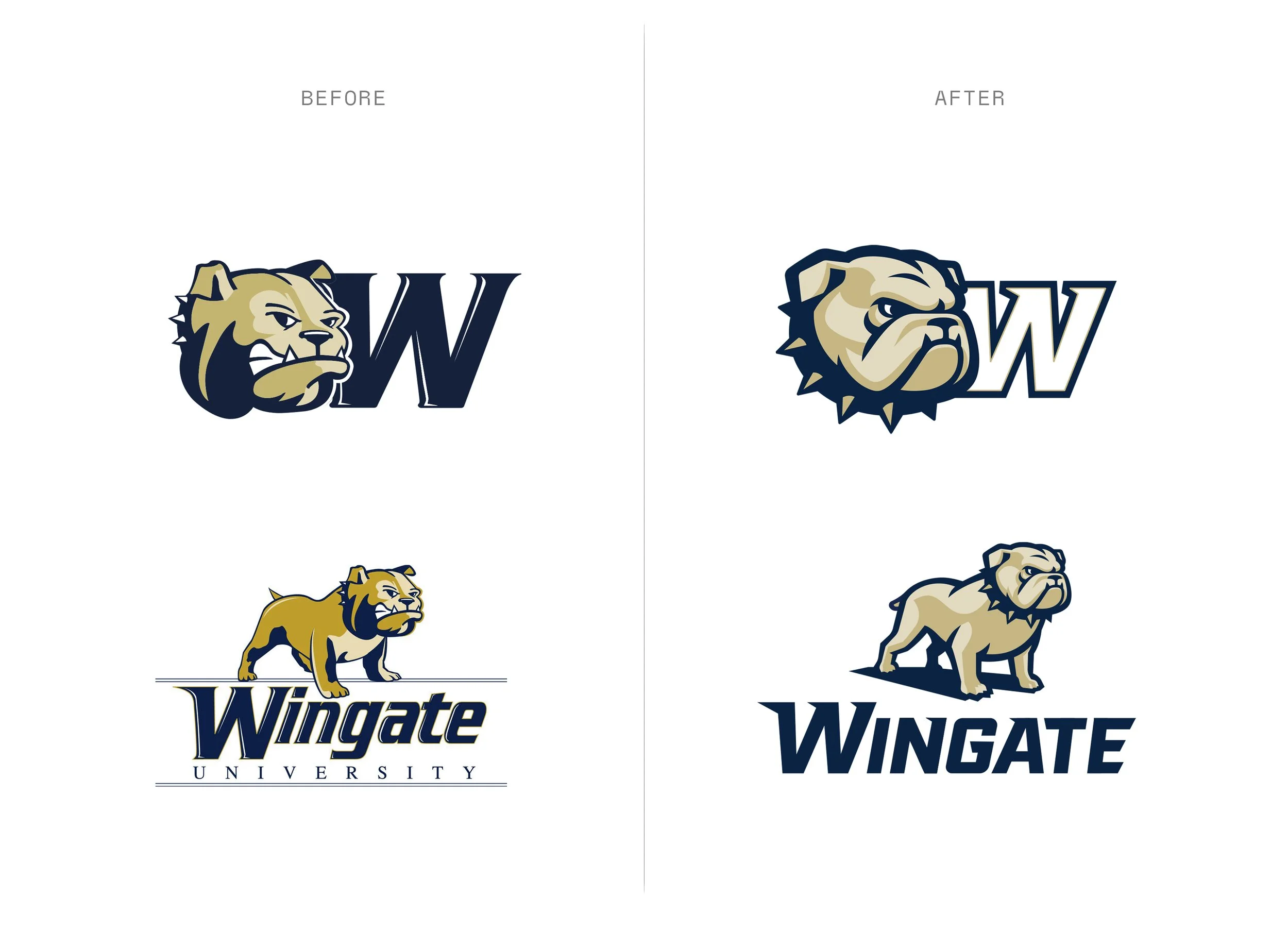 Wingate University Bulldogs Arch Logo T-Shirt - NCAA Team Color Navy Tee