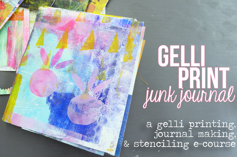 How to use Gelli Arts® Gel Printing Plates to Print In Your Art Journal 