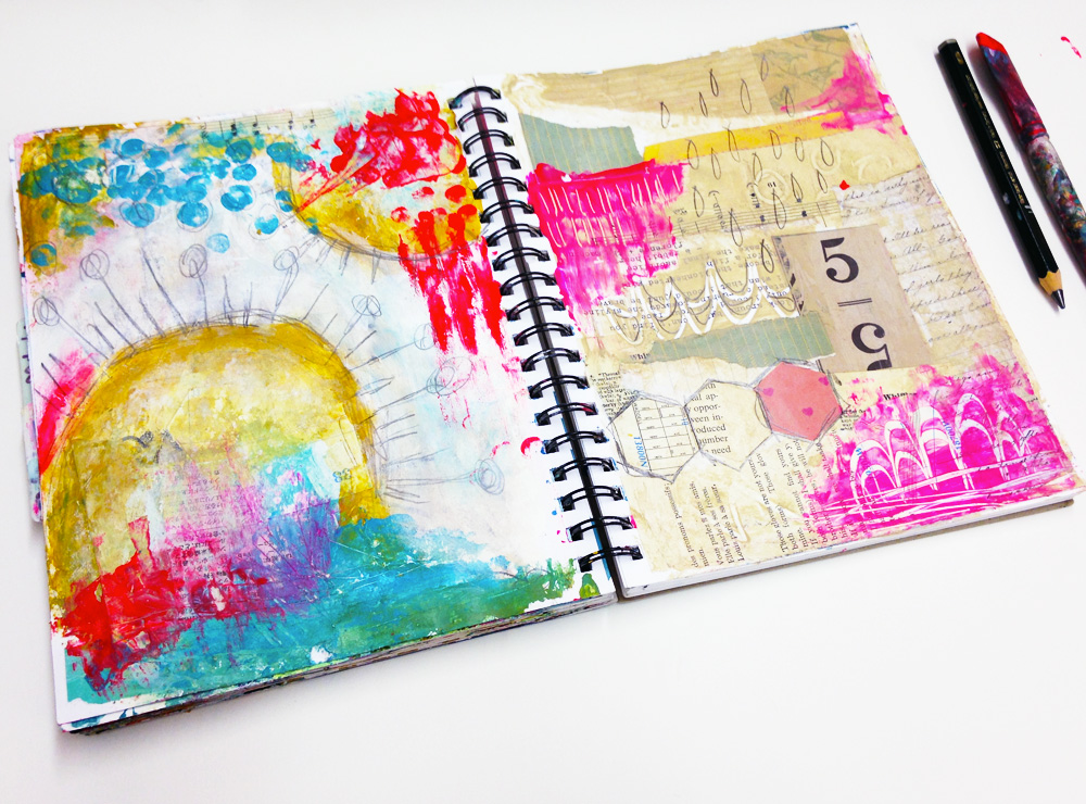 Two project pages from Session 1