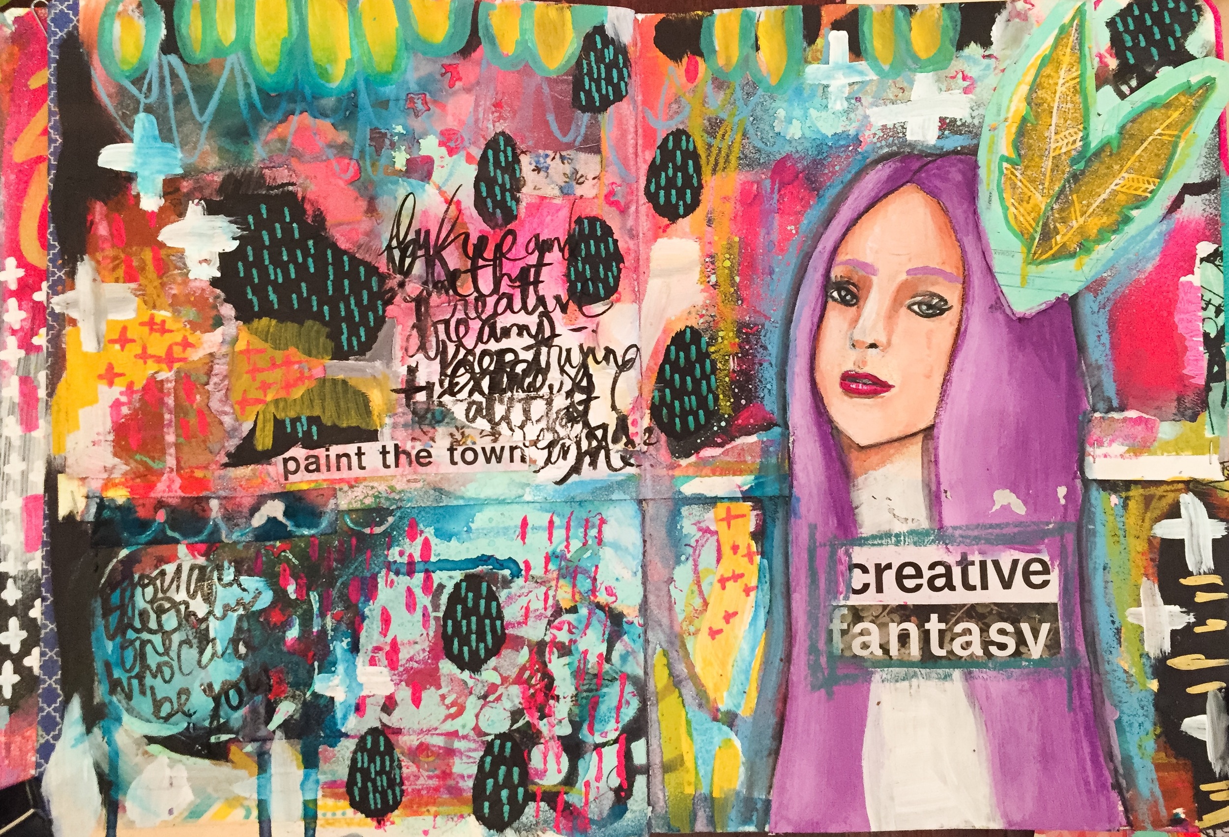 Art Journal Check-In: Paint the Town — Journal Girl