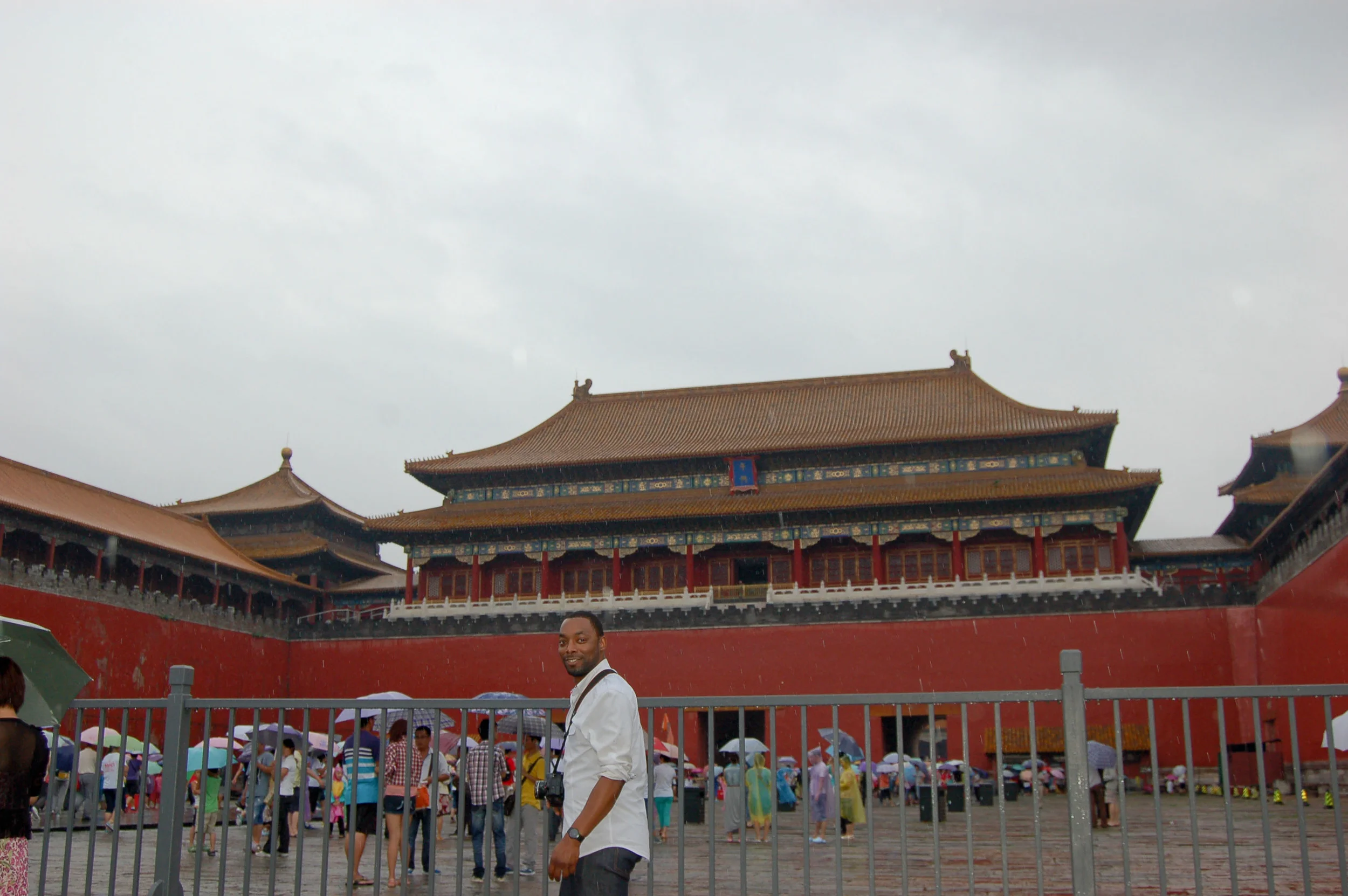 At the entrance of the "Forbidden City"