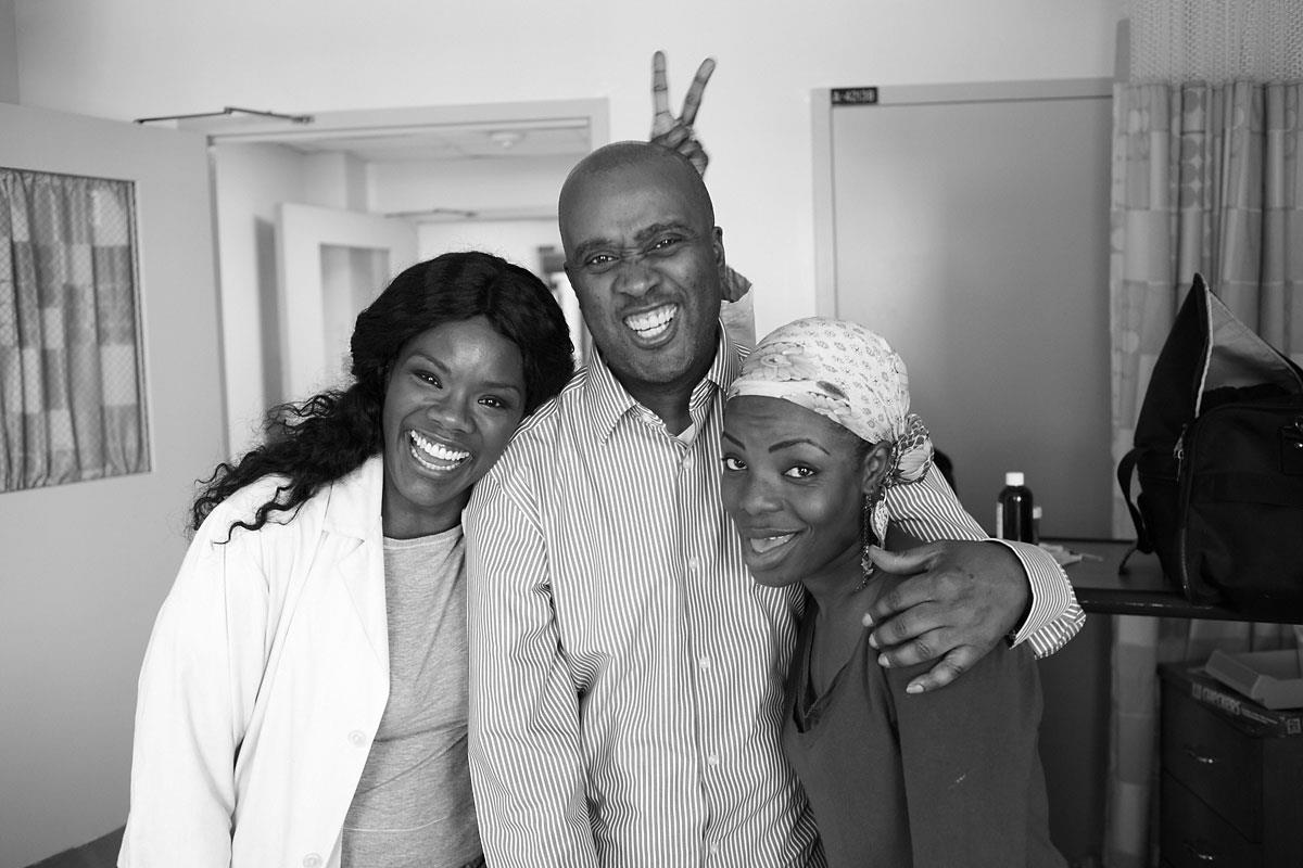 On Set Indelible with Marsha Stephanie Blake and director Randall Dottin