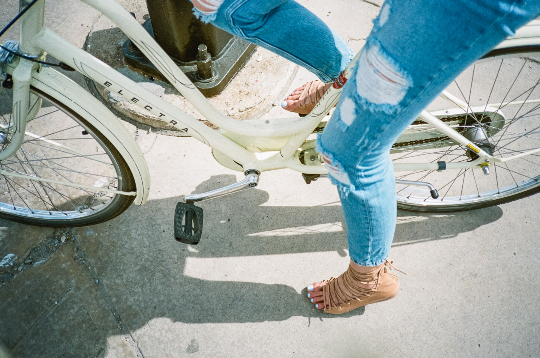 Ania on her beautiful Electra bike