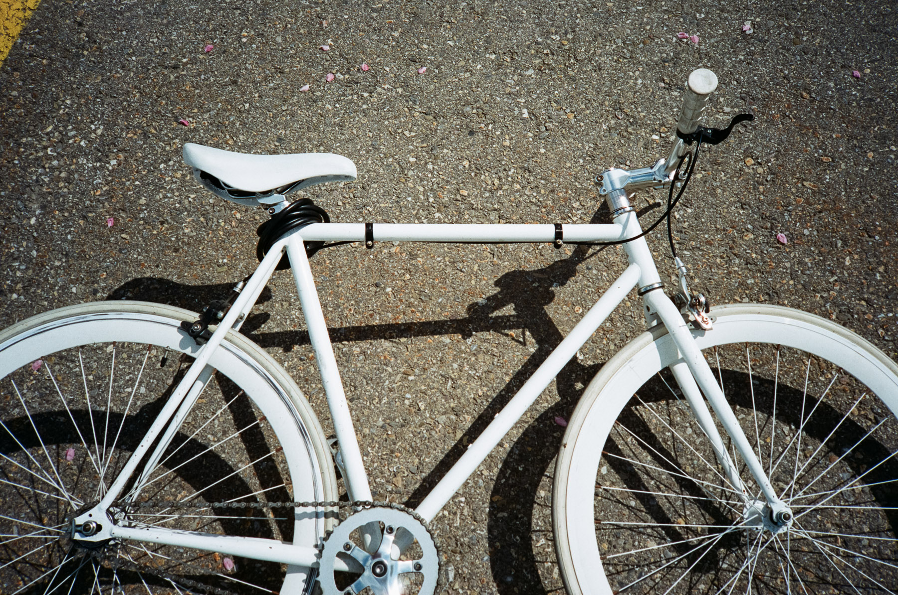 My bright white bike