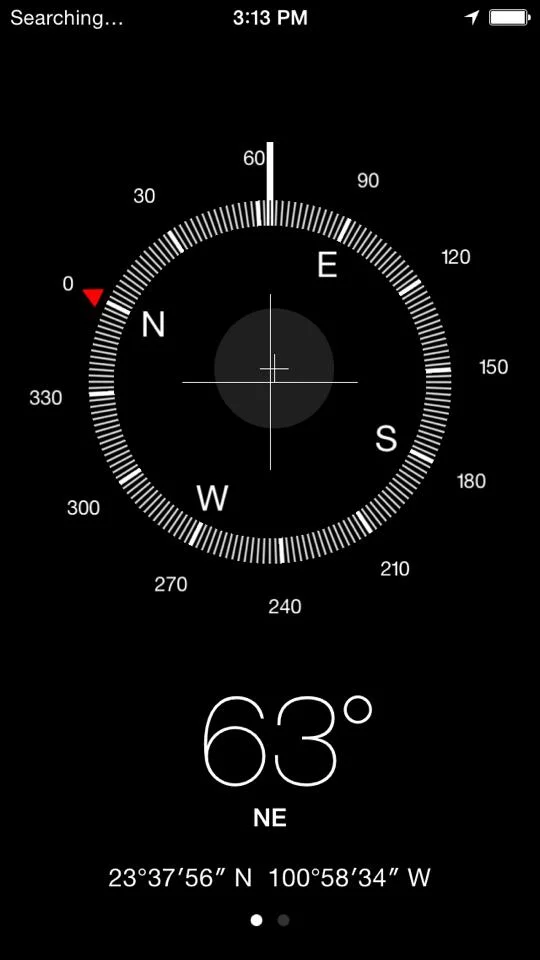GPS Coordinates of the Stone Peace Sign