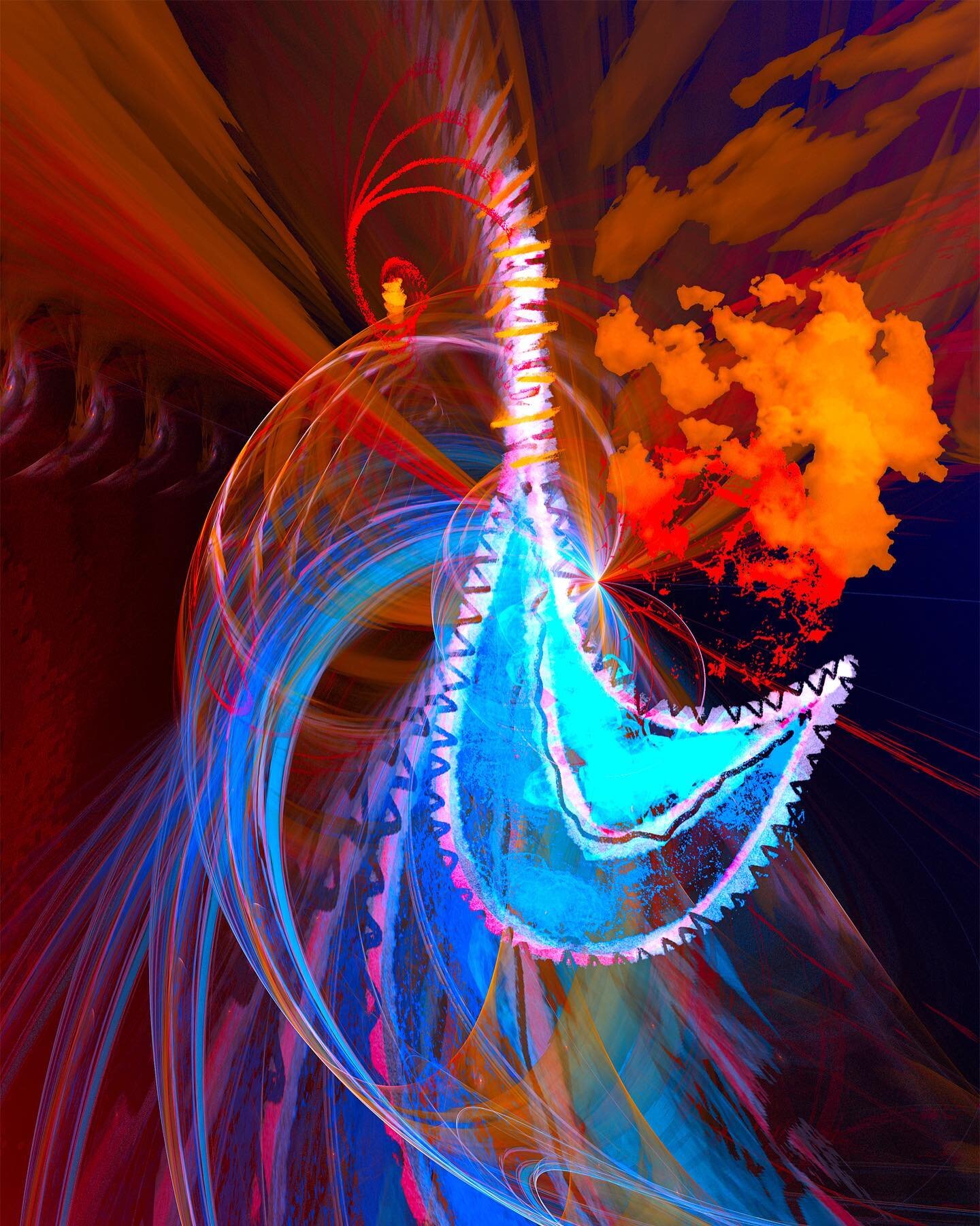 &quot;Phoenix&quot; 
#Digital #painting source created first, then manipulated with #fractal algorithms. #artworks #abstract #abstractart

#Print available. Follow linktr.ee/skiphunt in bio to [Order Skip Hunt Prints] &copy; 2019 Skip Hunt