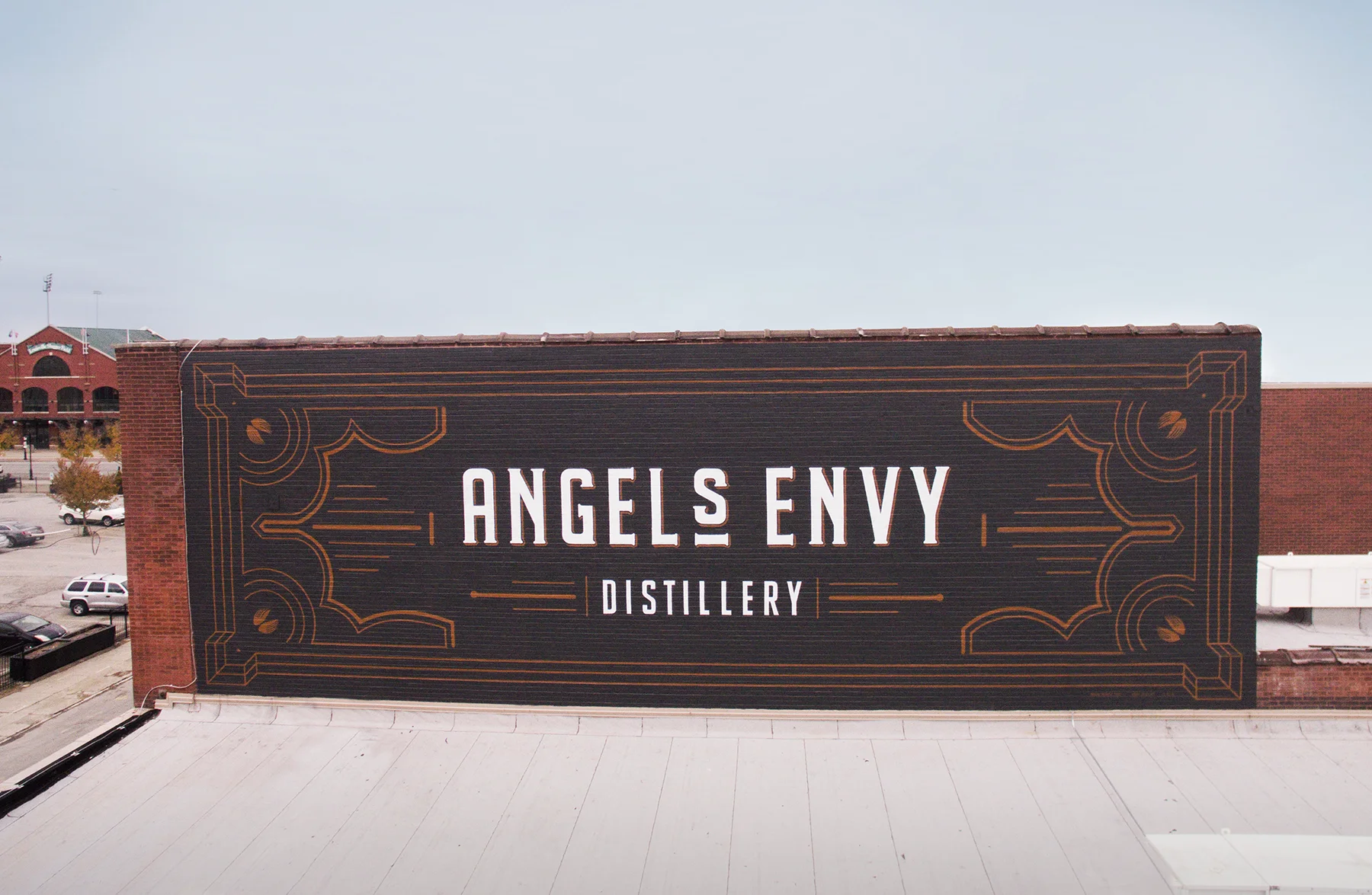 20x60ft Mural on South Wall of Distillery