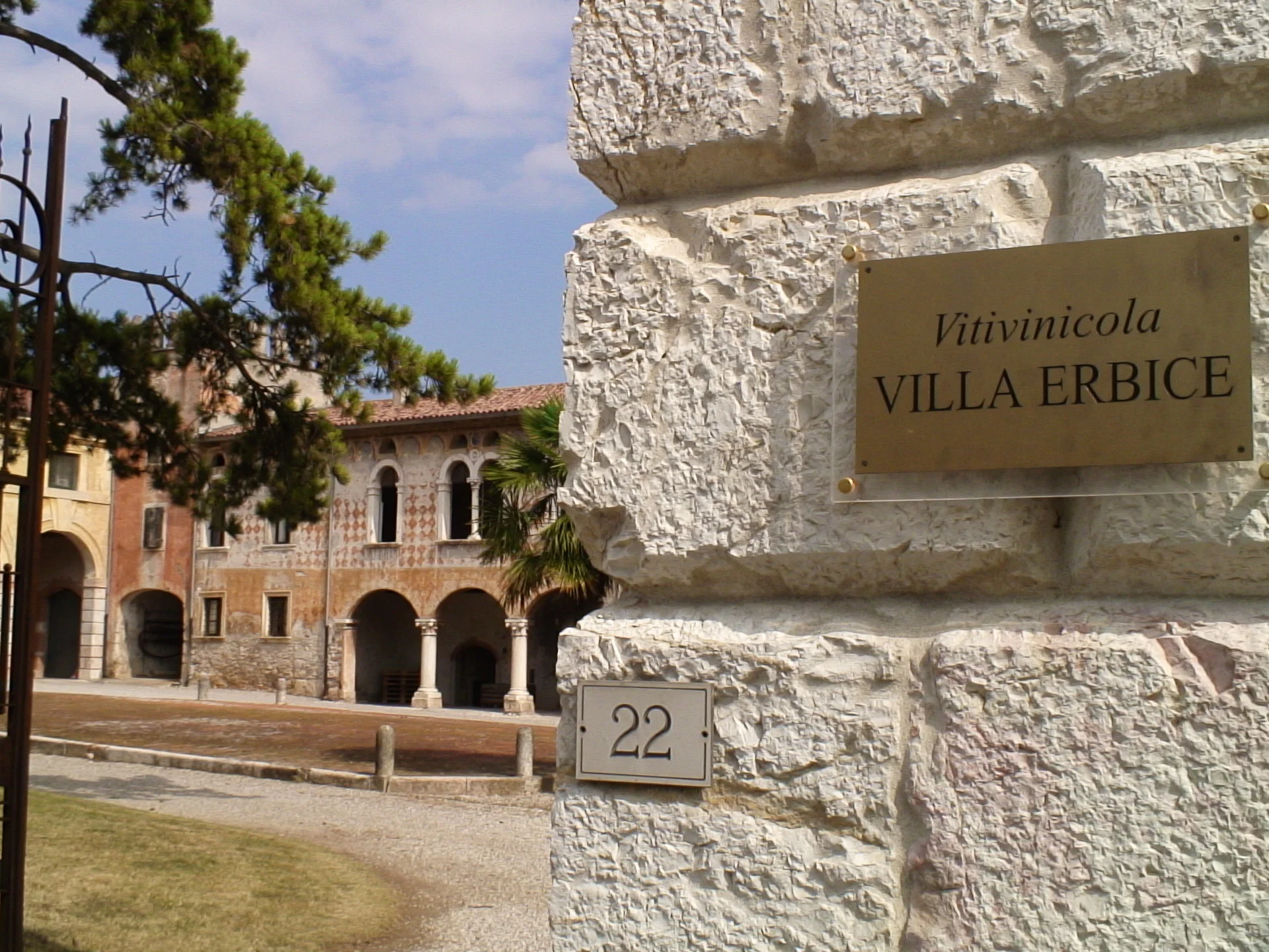 The winery in an old villa in Mezzane di Sotto