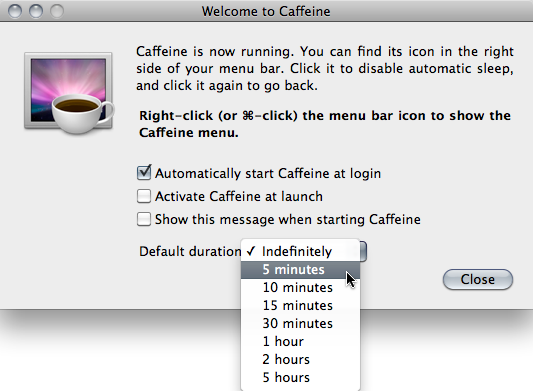 Caffeine's Preferences