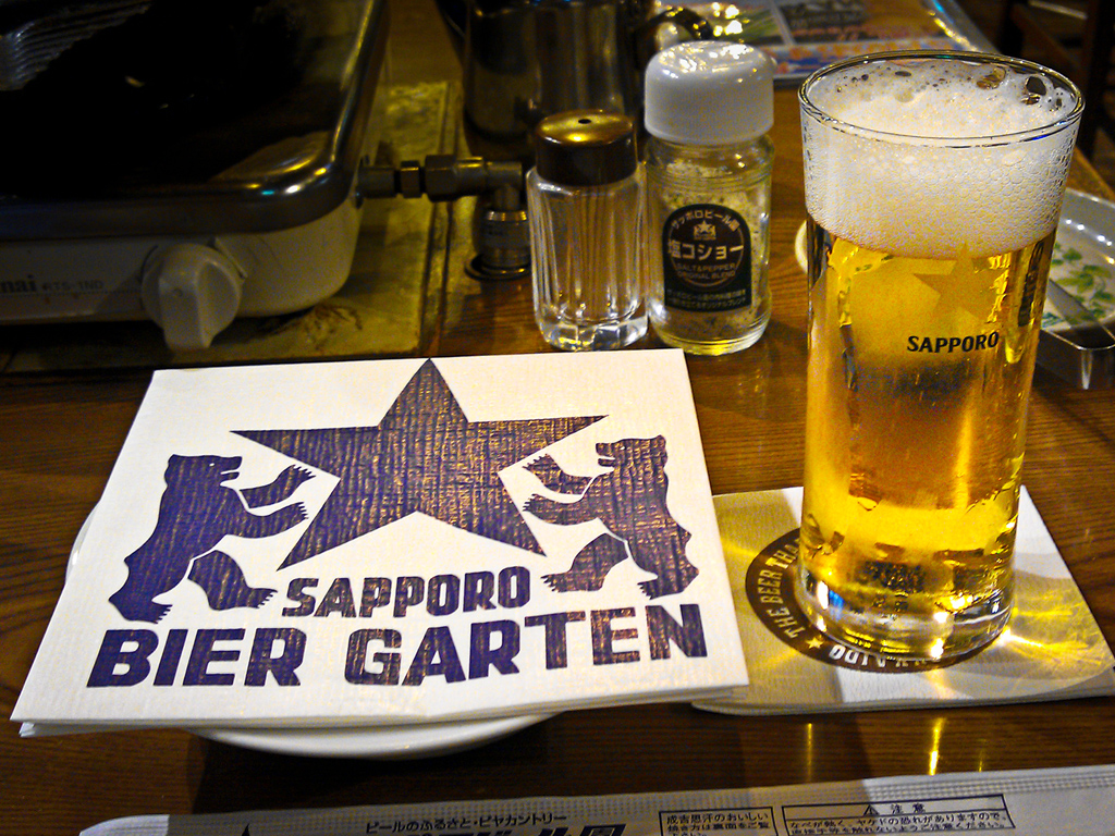 Just to prove that I had a Sapporo in the Sapporo Bier Garten