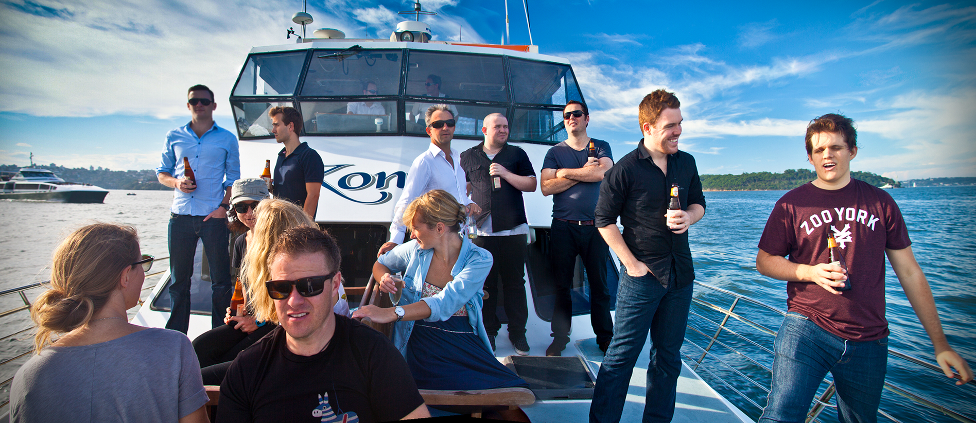 A motley crew! From left to right; Leigh-Anne, Zach, Lisa, Erica, Chris, Nick, Gina, Paul, Ash, Keith, James and Jack