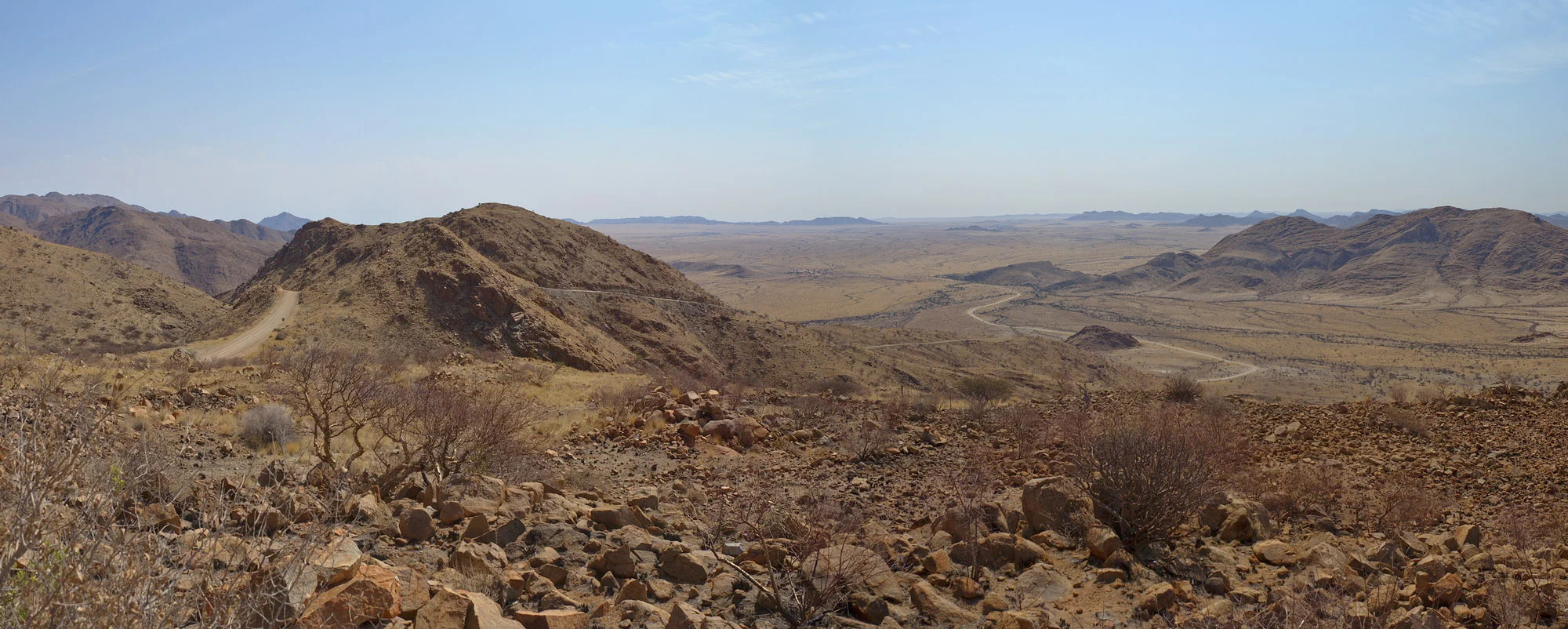 Panoramic view from the top of Spreetshoogte Pass