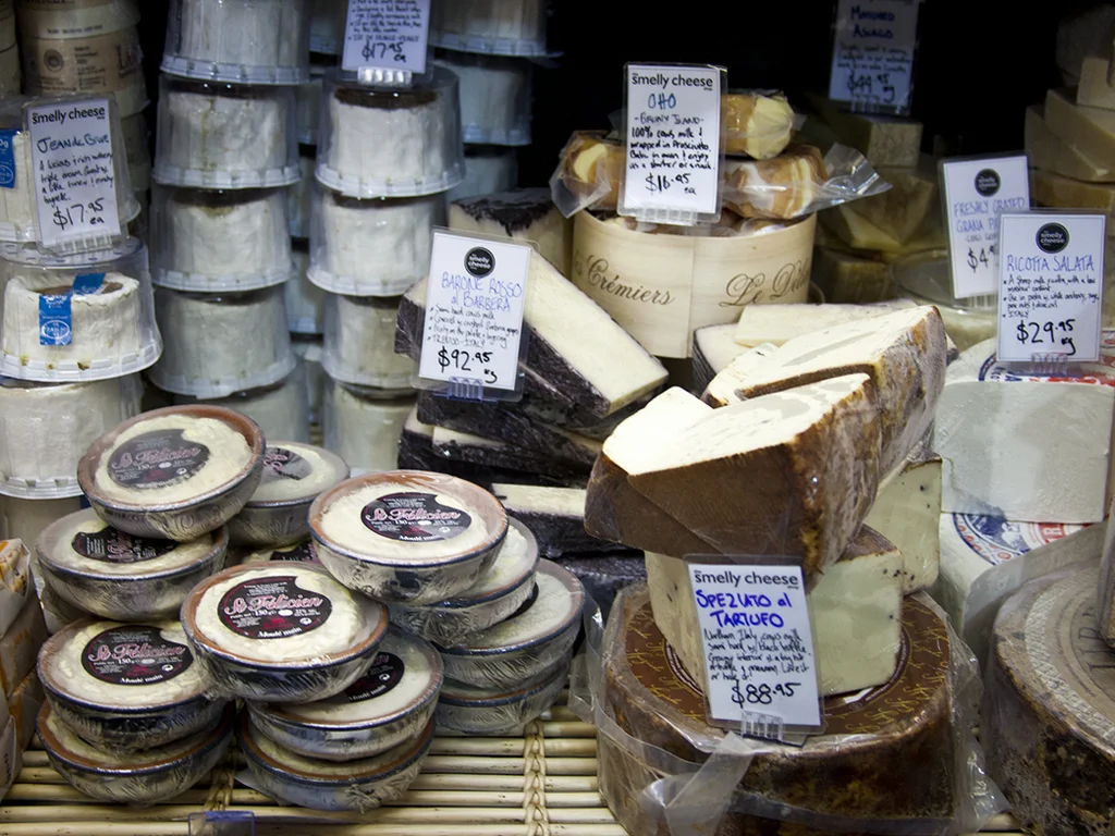Part of the cheese selection - Stall S44 "Smelly Cheese"