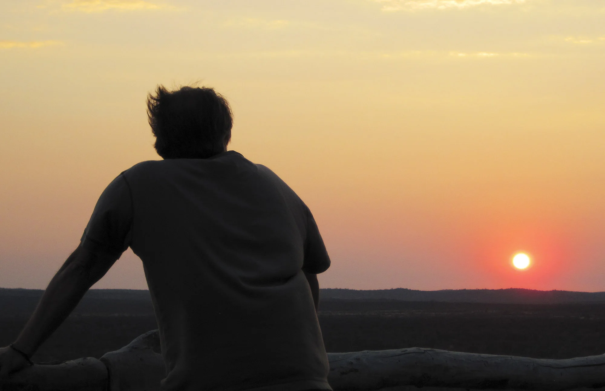 Watching the sunset at Ongava