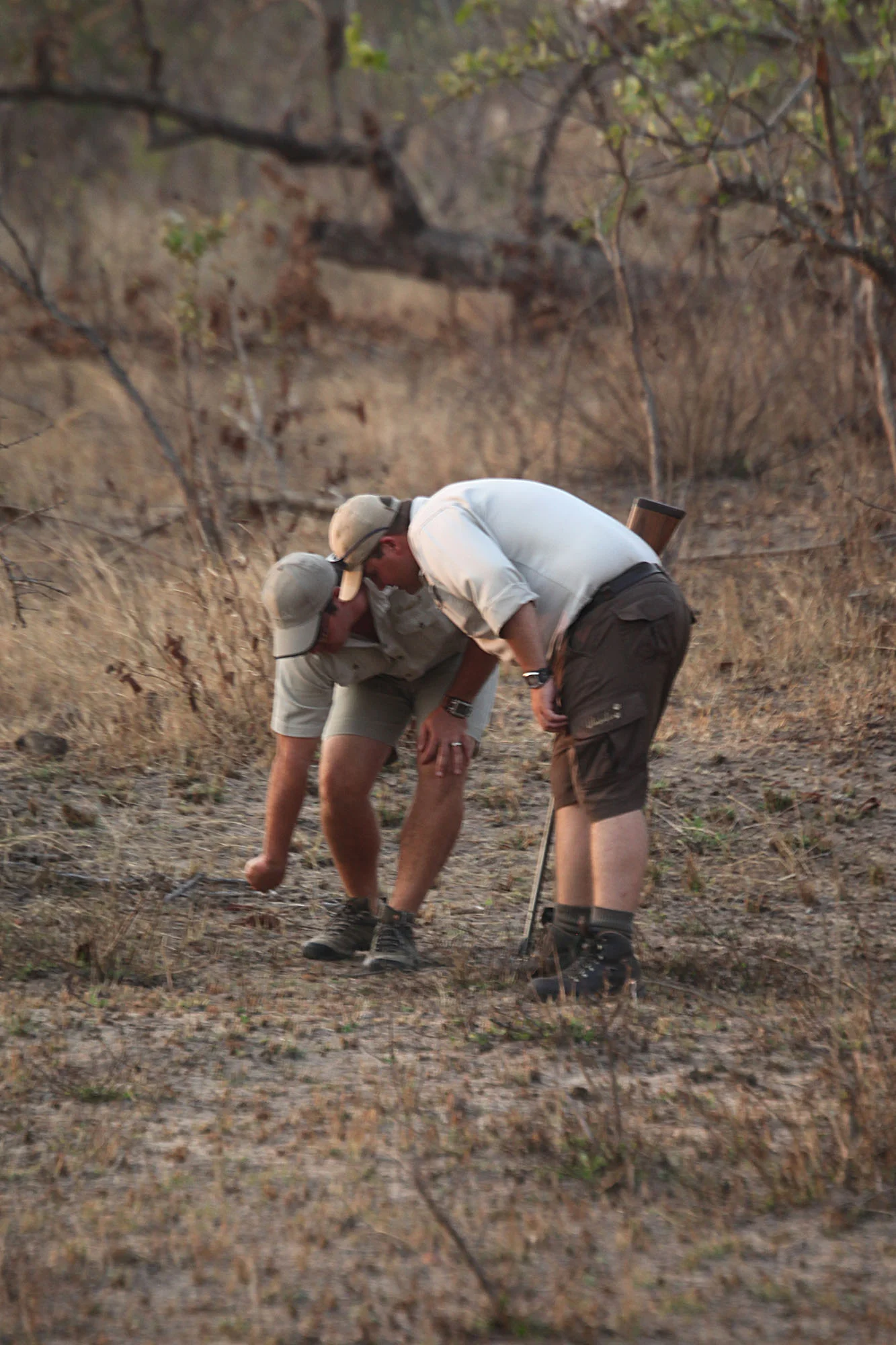 Greg and Johan looking for tracks