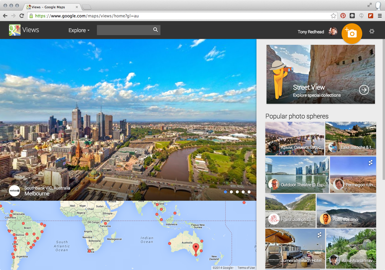Google Map Views home