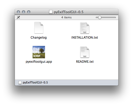 pyExifToolGUI files