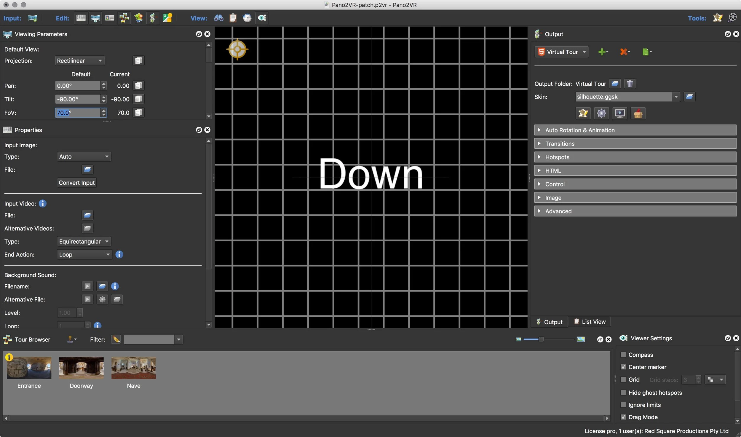 figure #6: The "Down" view of the Master Node