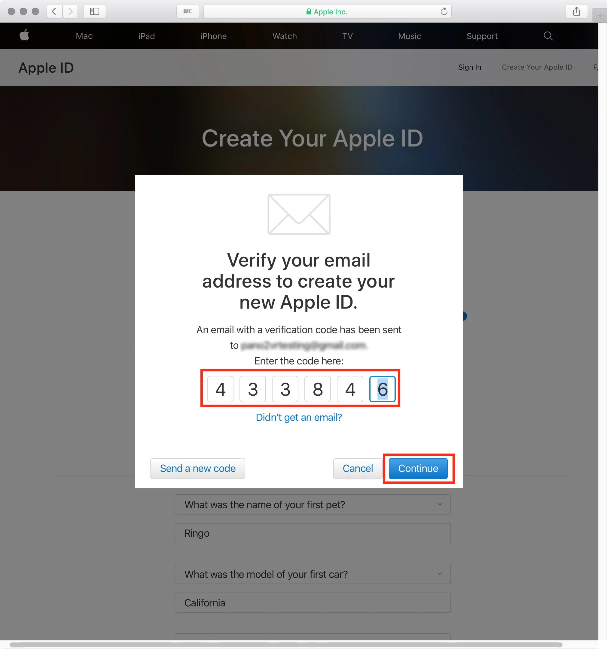 figure #9: click "Continue"