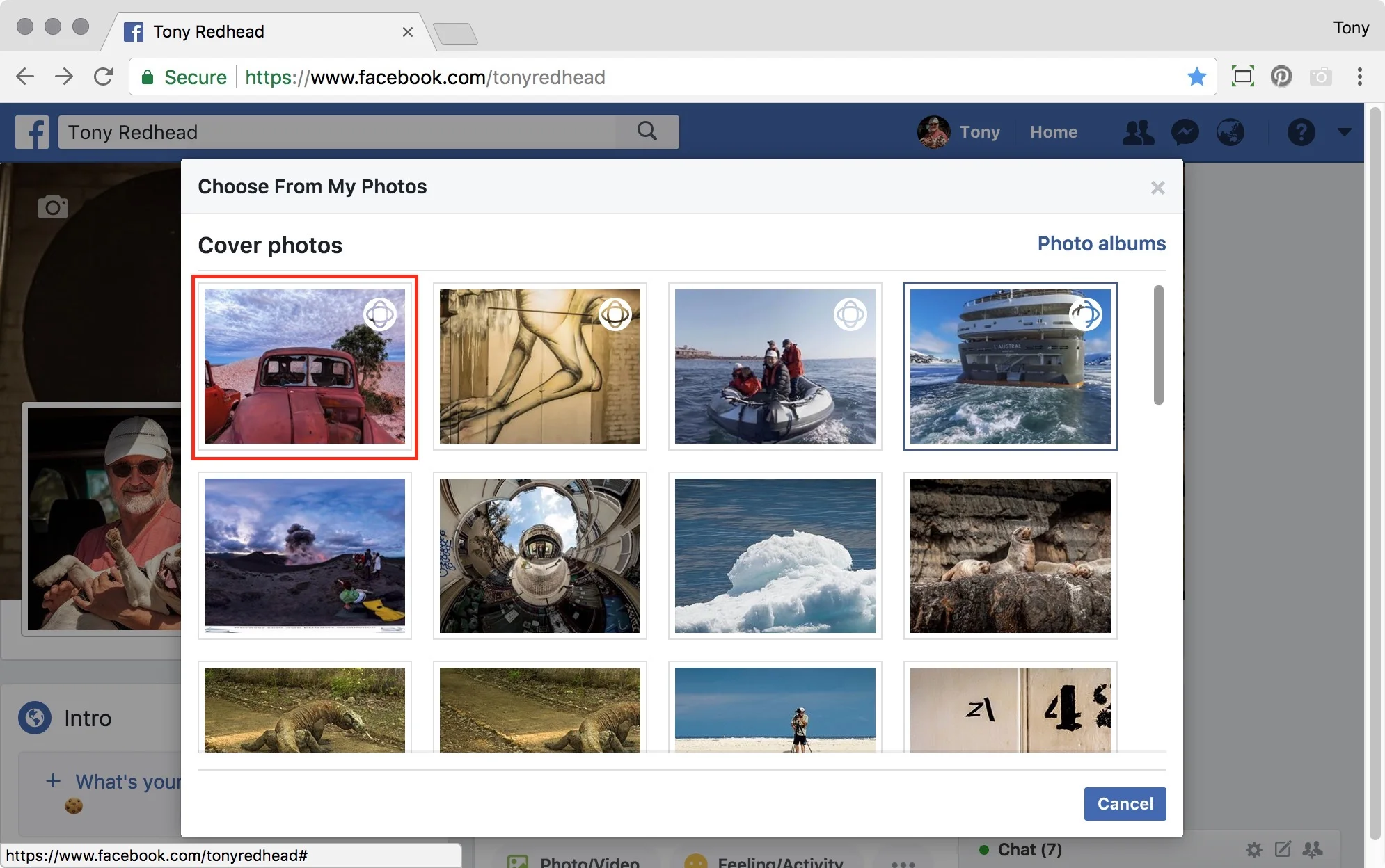 figure #9: Choose from My Photos