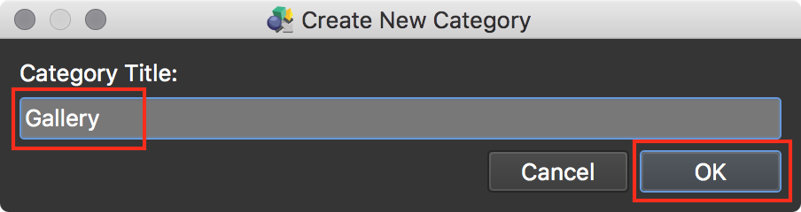 figure #14: New Category 'Gallery'