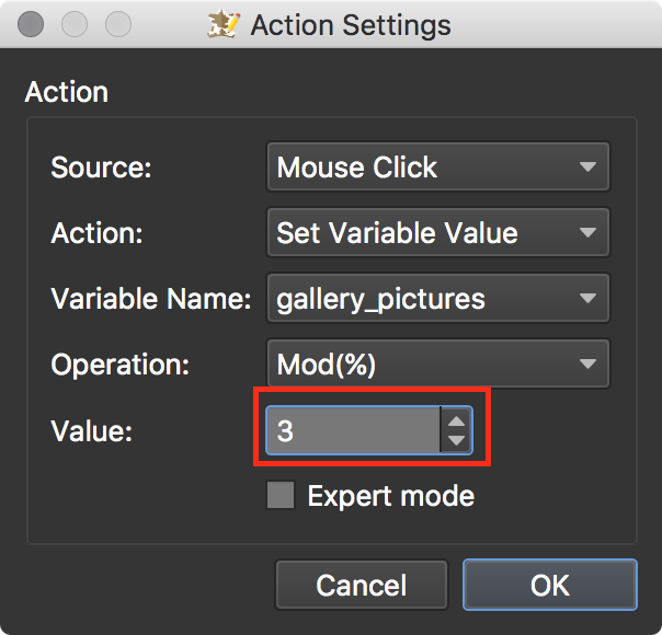 figure #10: New Variable for 'gallery_back'