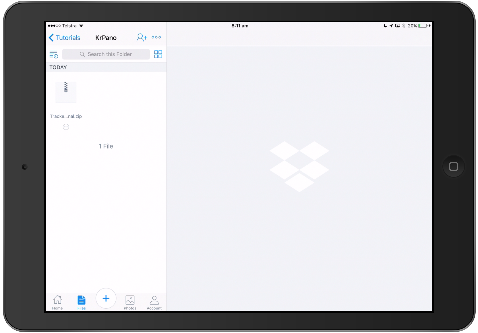 Dropbox on the iPad