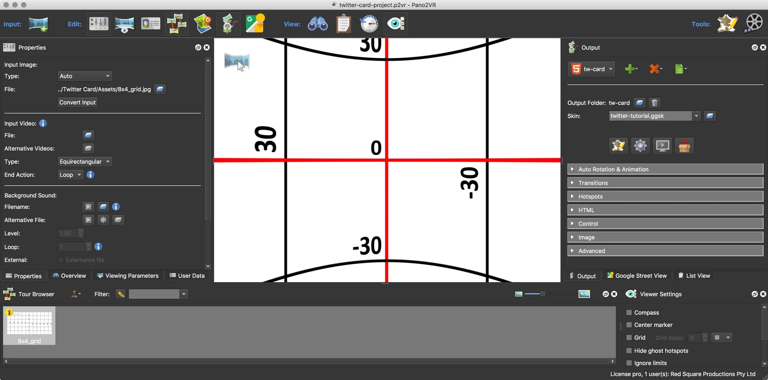 figure #4: Project saved with assets loaded