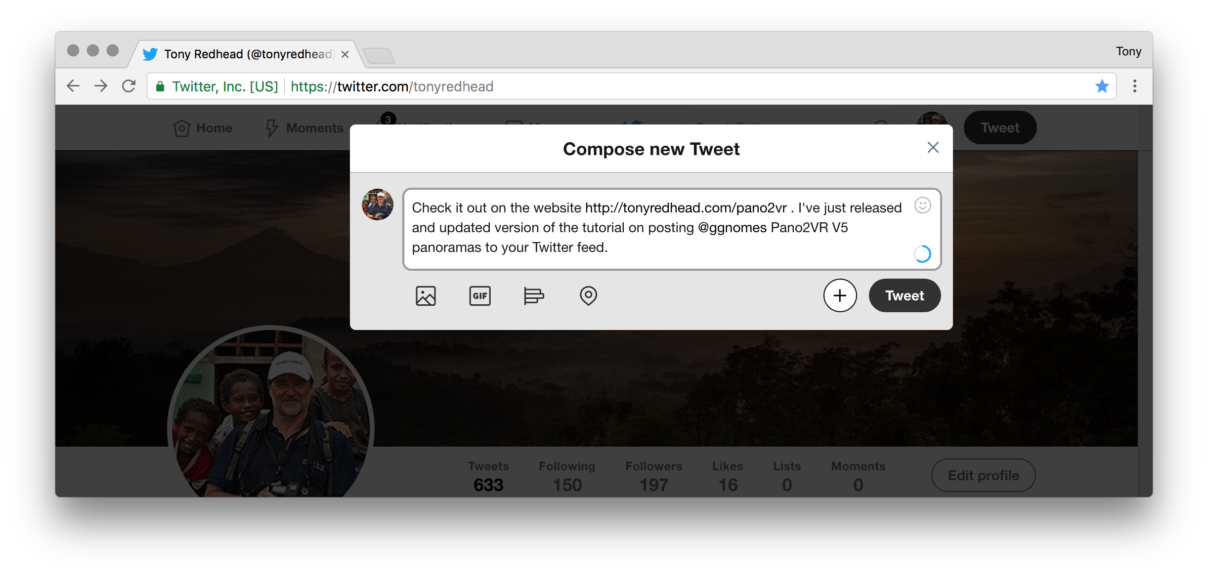 figure #14: Compose tweet