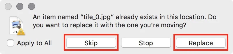 Figure #2: Copy options