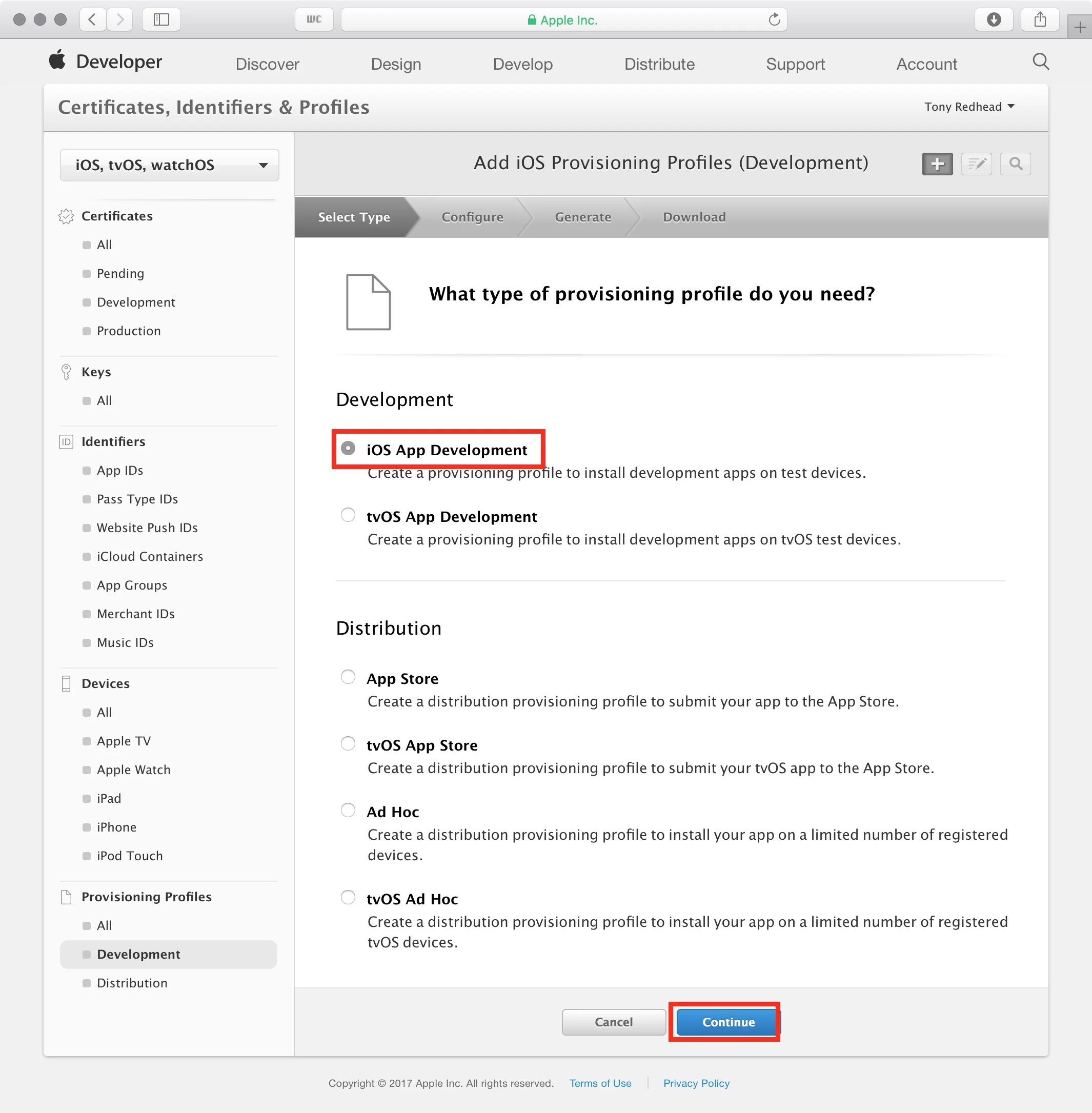 figure #49: iOS App Development profile