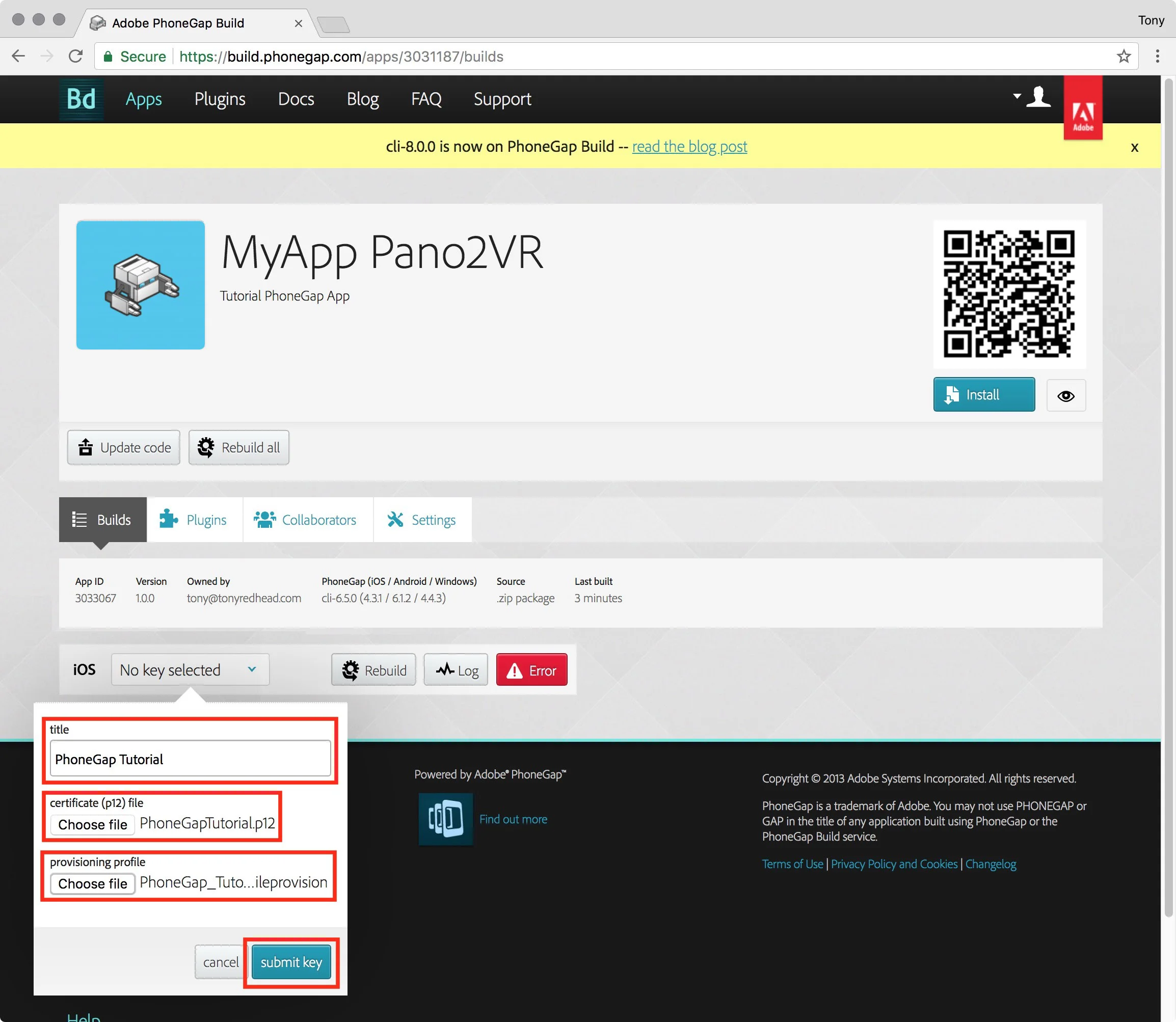 figure #11: Adding in the certificates